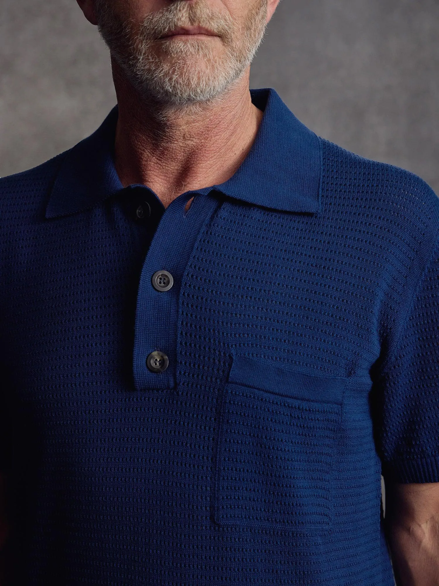 The Martini Polo - Navy sold by Private White V.C. product image thumbnail 3