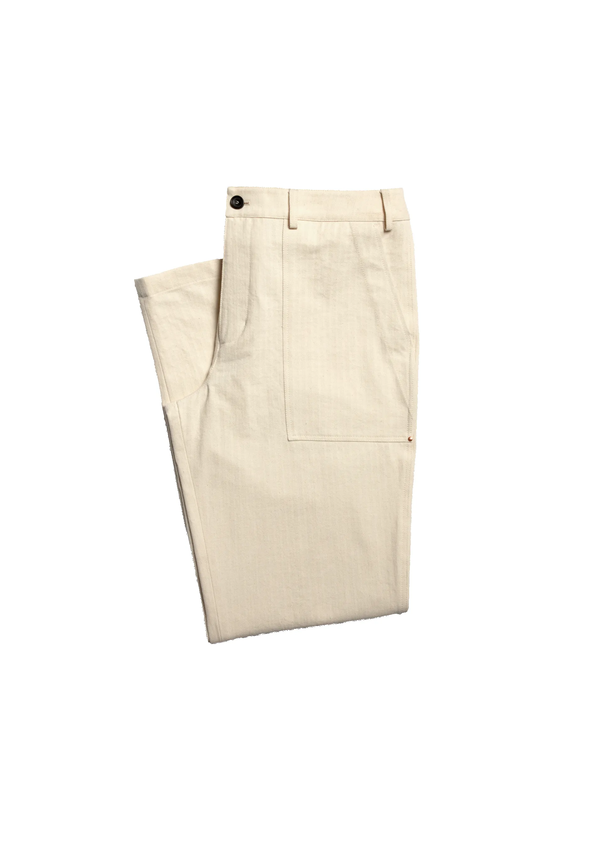 The Overlord Trouser - Ecru sold by Private White V.C. product image thumbnail 2