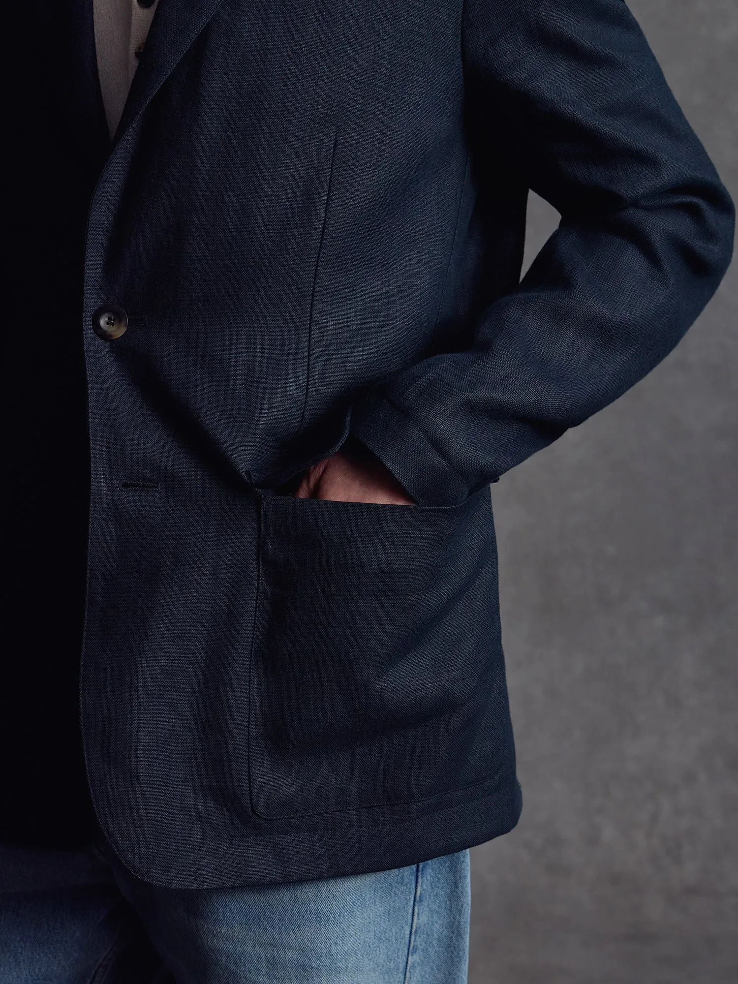 The Tailor Blazer - Navy sold by Private White V.C. product image thumbnail 3