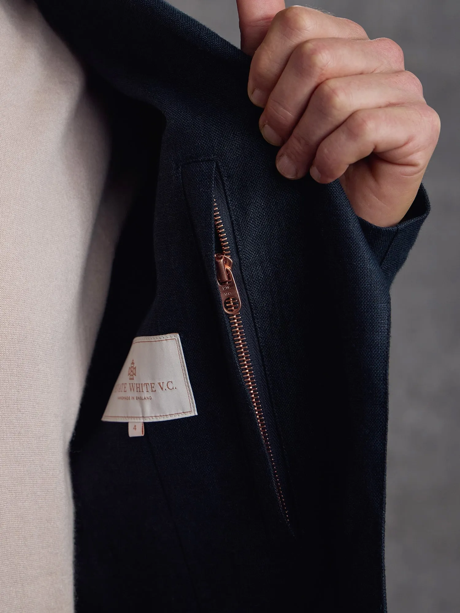 The Tailor Blazer - Navy sold by Private White V.C. product image thumbnail 4