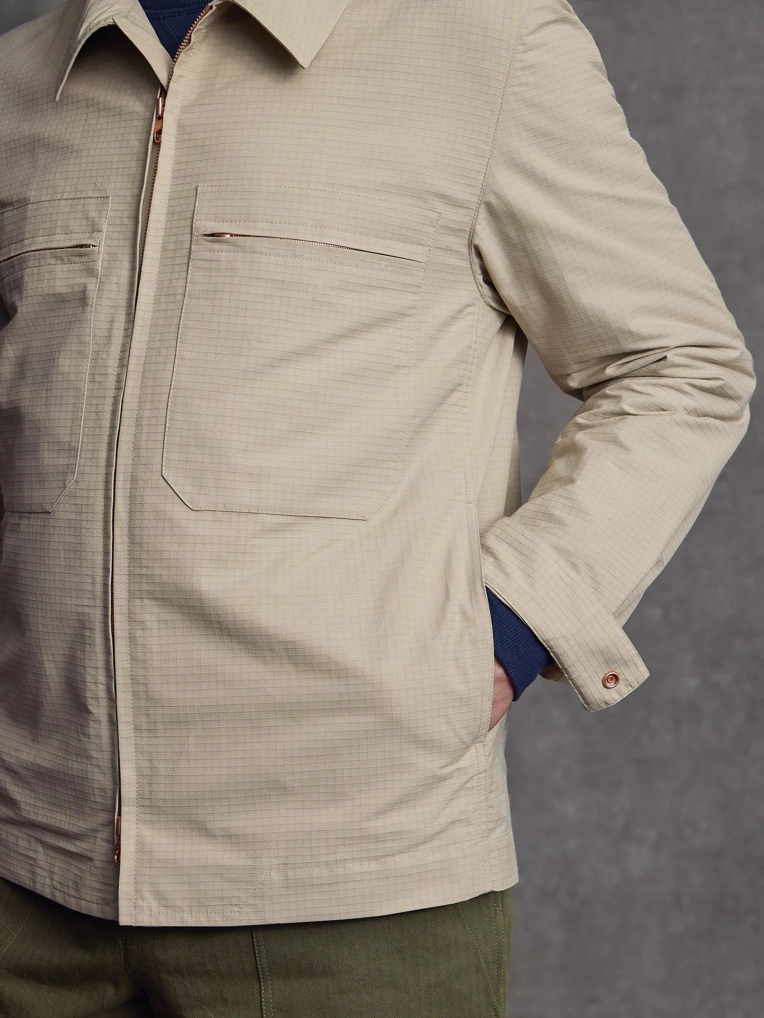 The Covert Jacket - Alabaster sold by Private White V.C. product image thumbnail 4