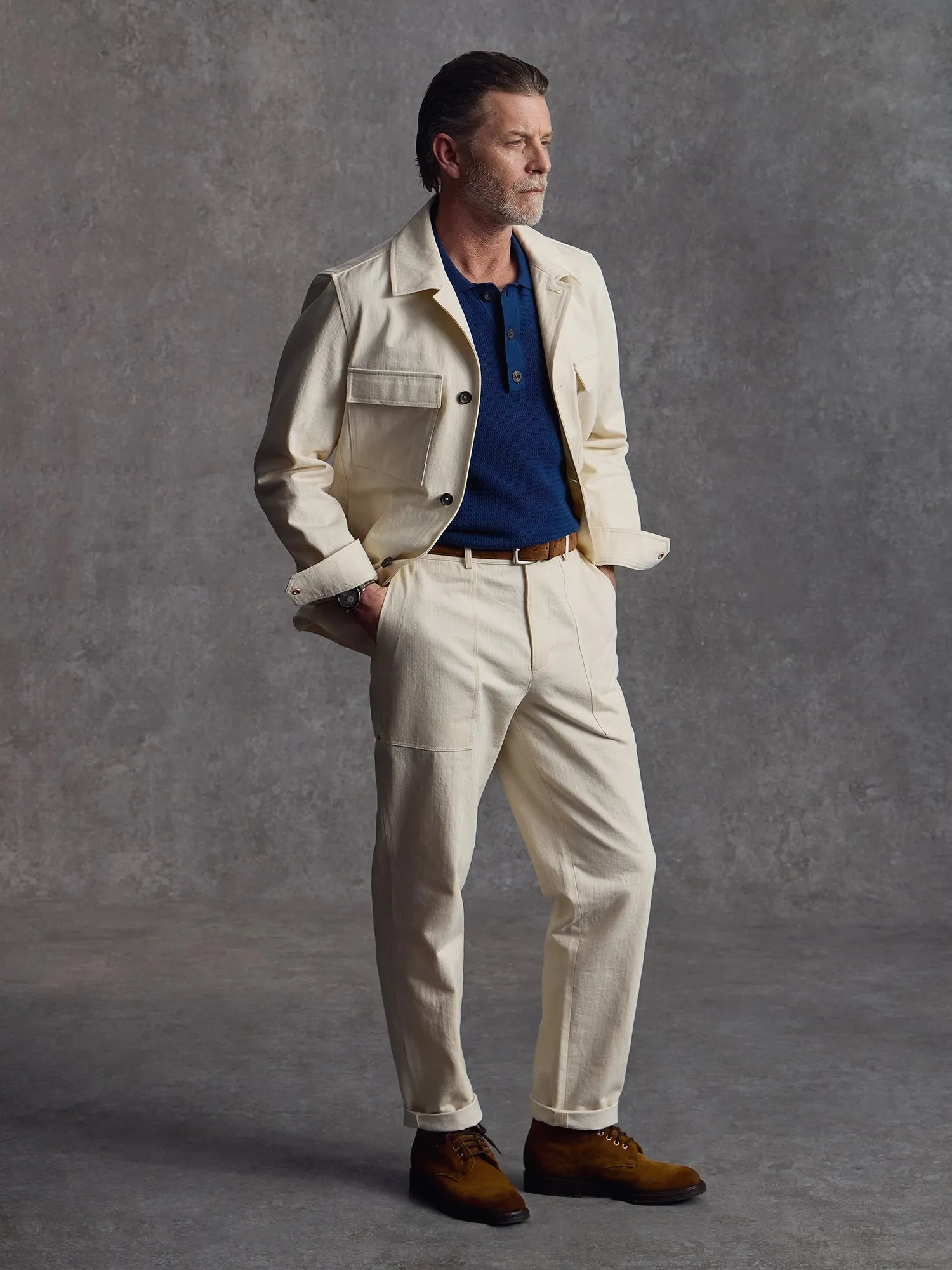 The Overlord Jacket - Ecru sold by Private White V.C. product image thumbnail 4