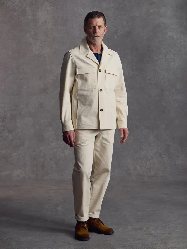 The Overlord Jacket - Ecru sold by Private White V.C.