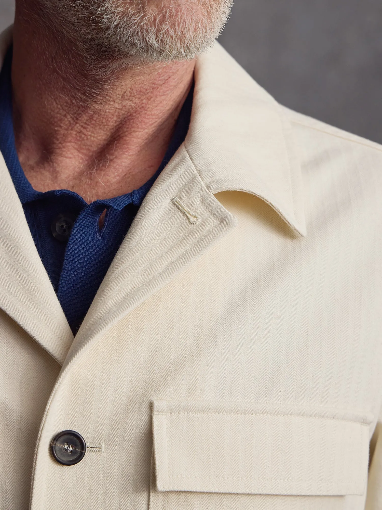 The Overlord Jacket - Ecru sold by Private White V.C. product image thumbnail 3