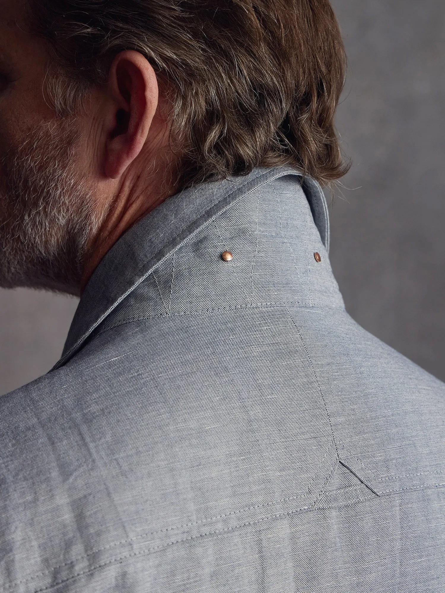 The Marylebone Shacket - Azure sold by Private White V.C. product image thumbnail 5