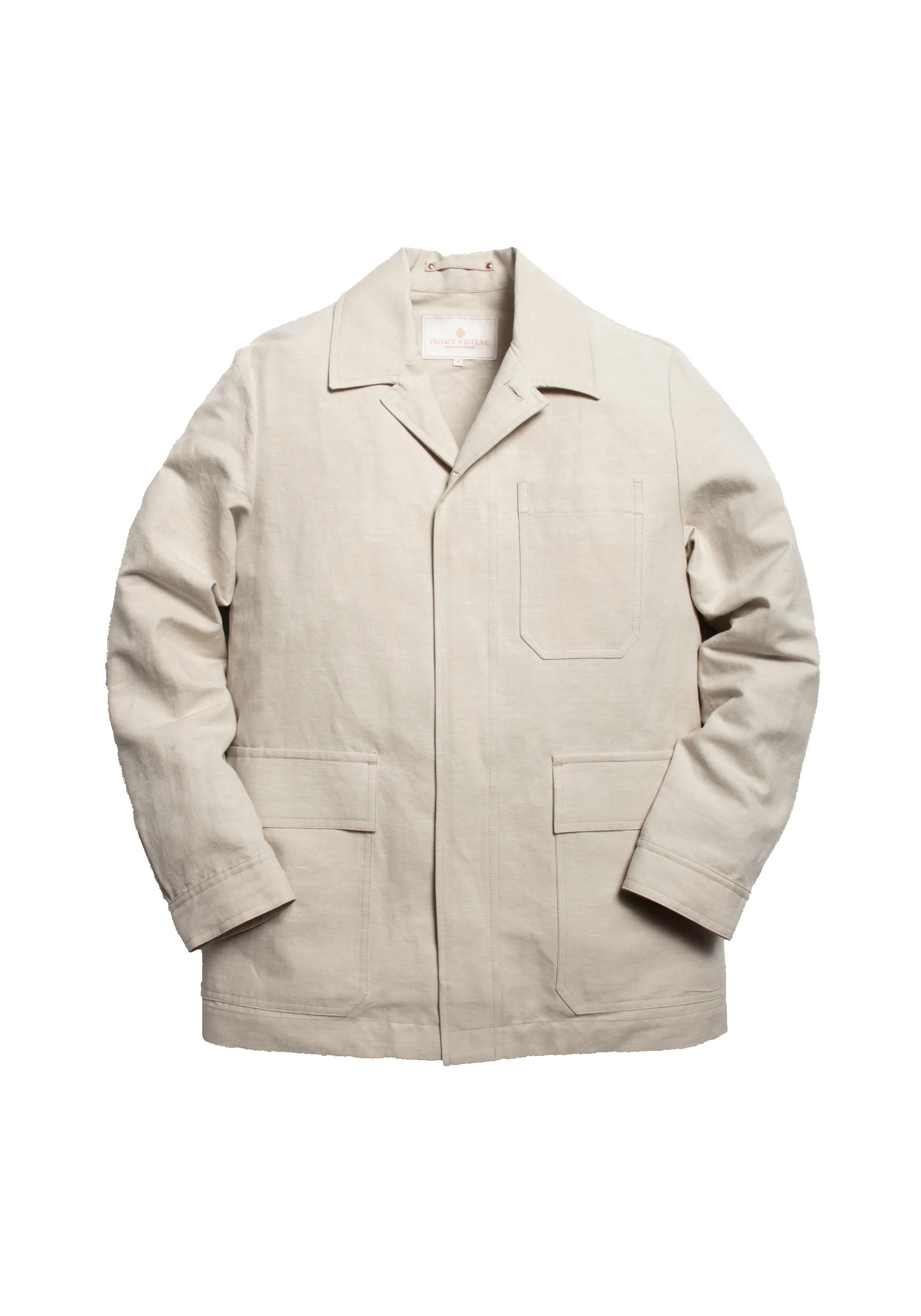 The Marylebone Shacket - Alabaster sold by Private White V.C. product image thumbnail 2