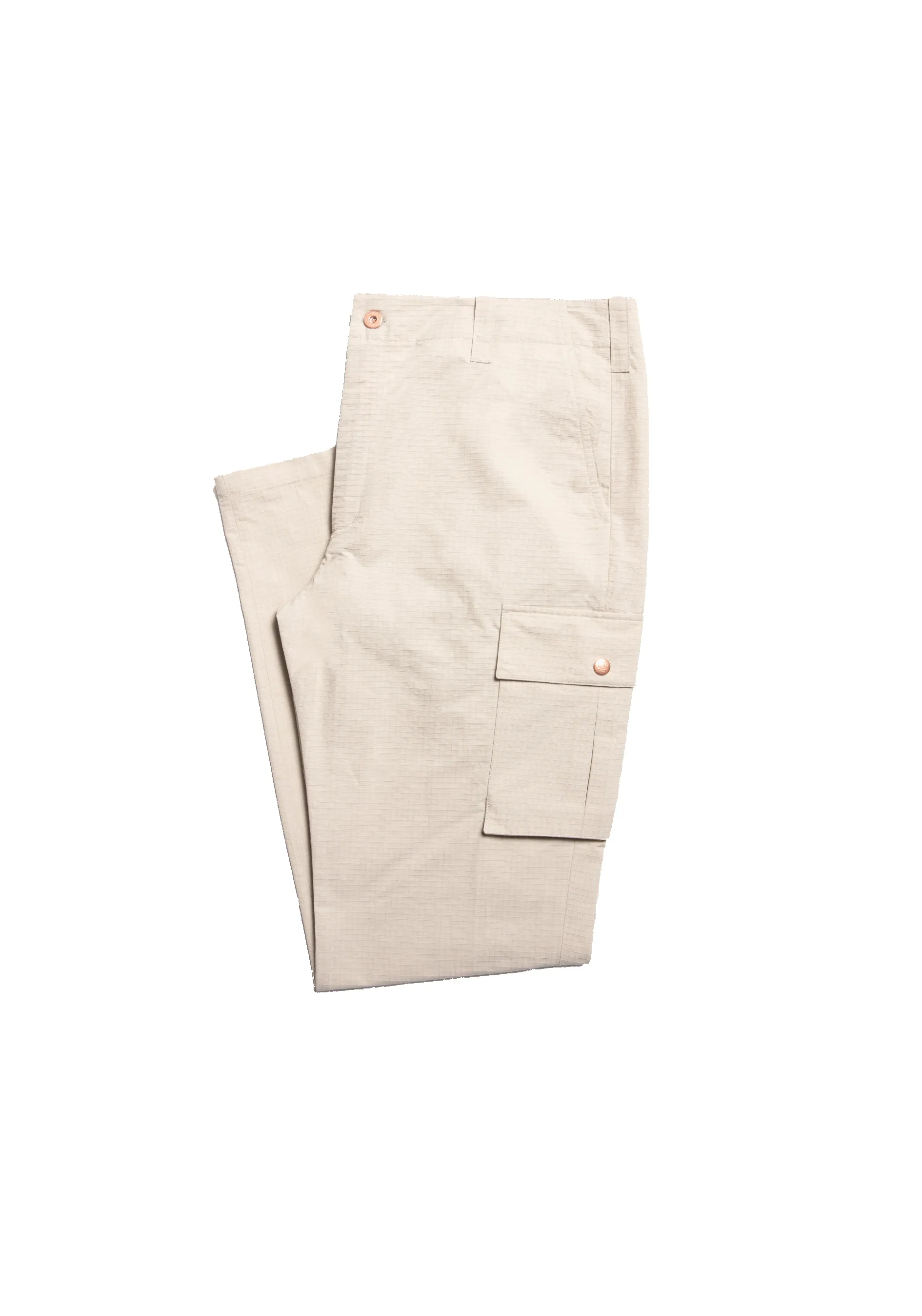 The Fitzrovia Cargo Trousers - Alabaster sold by Private White V.C. product image thumbnail 3