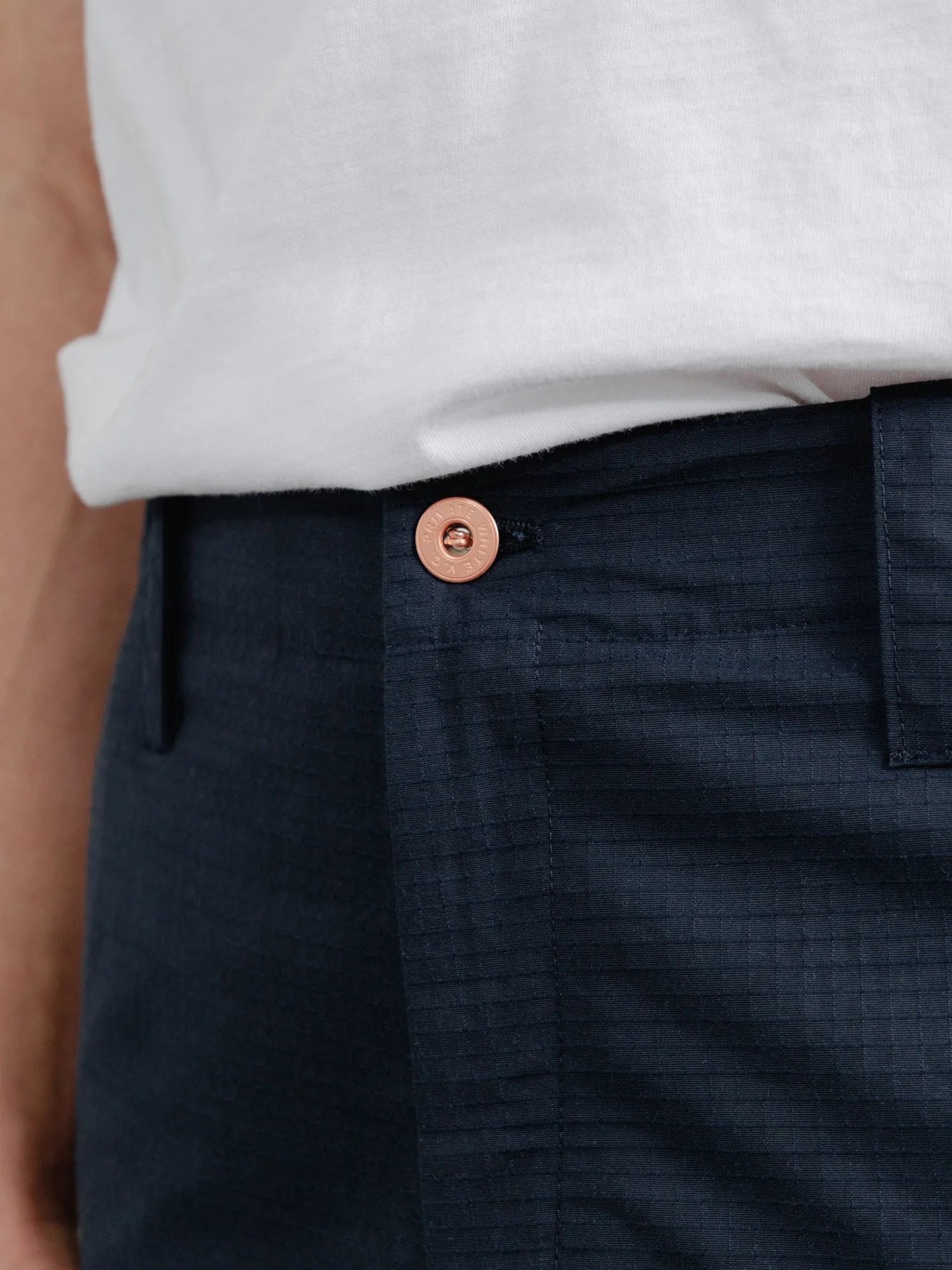 The Fitzrovia Cargo Shorts - Ink sold by Private White V.C. product image thumbnail 4