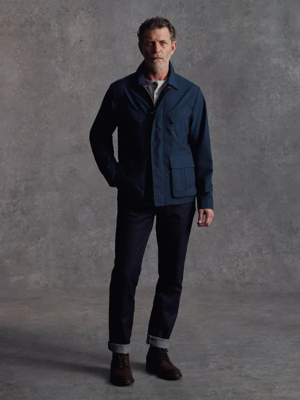 The Fitzrovia Field Jacket - Ink sold by Private White V.C.
