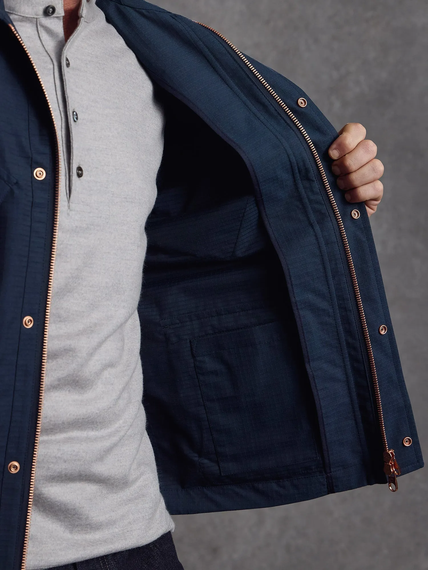 The Fitzrovia Field Jacket - Ink sold by Private White V.C. product image thumbnail 4