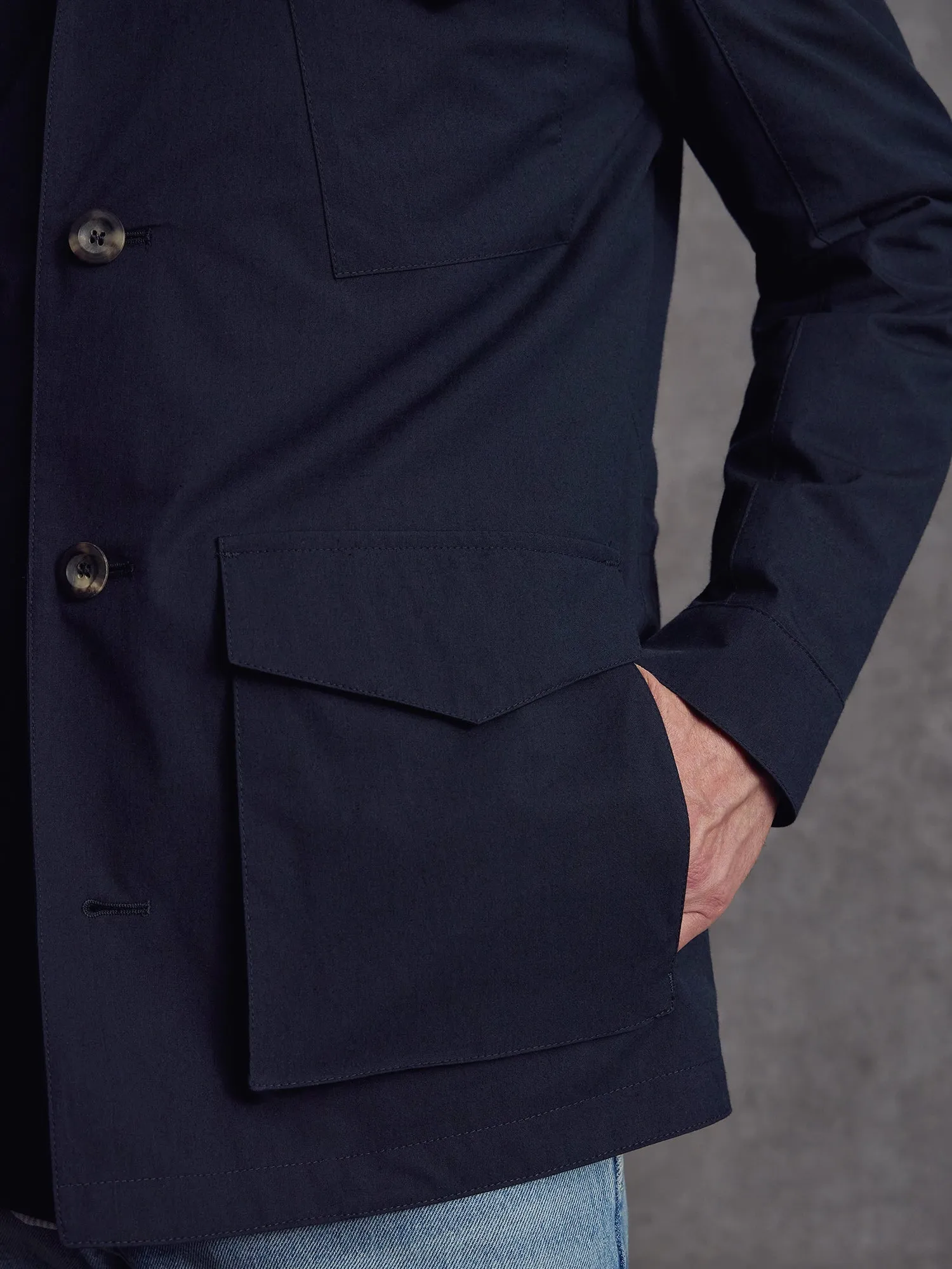 The Richmond Revere Jacket - Ink sold by Private White V.C. product image thumbnail 3