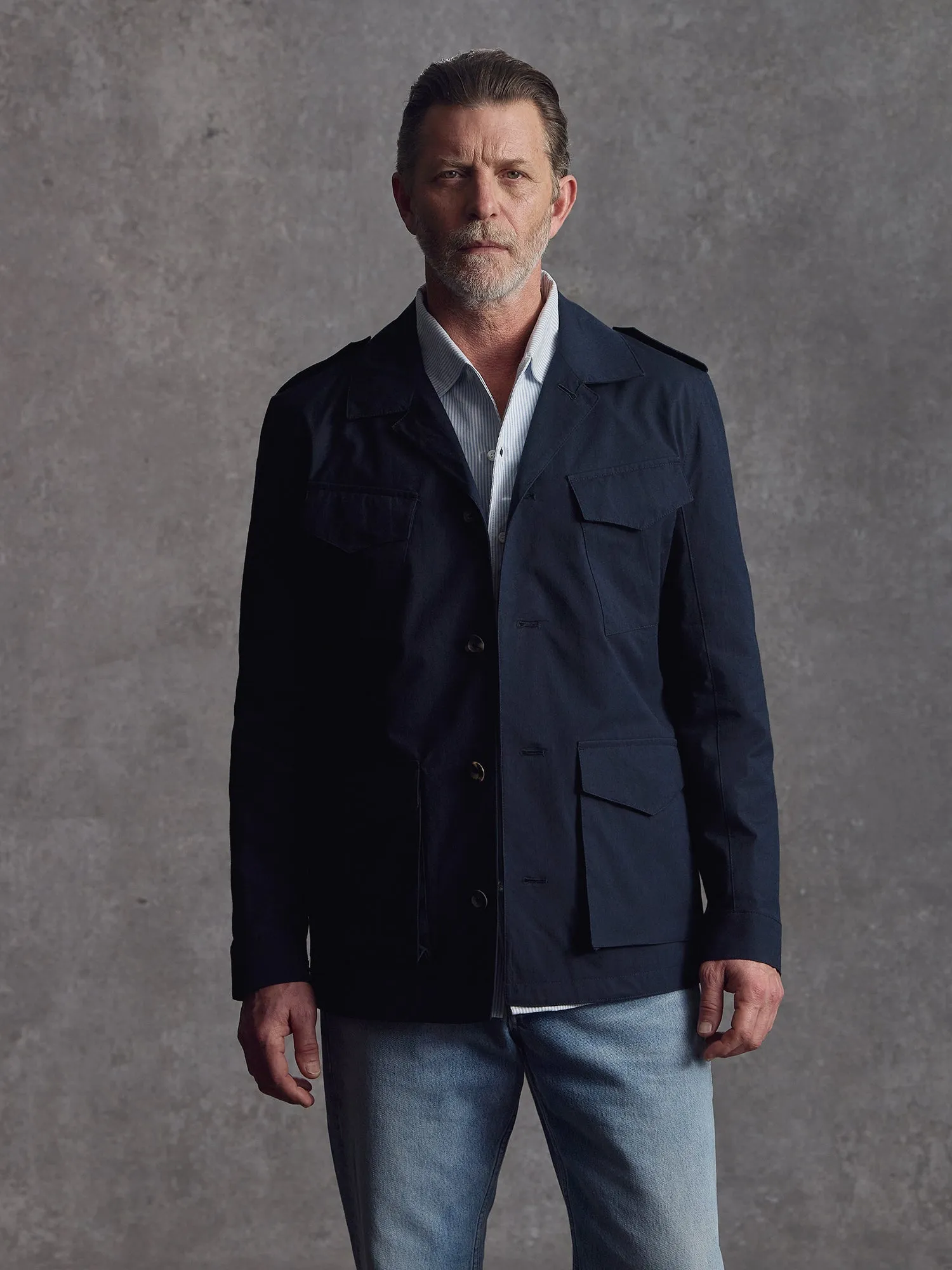 The Richmond Revere Jacket - Ink sold by Private White V.C. product image thumbnail 5