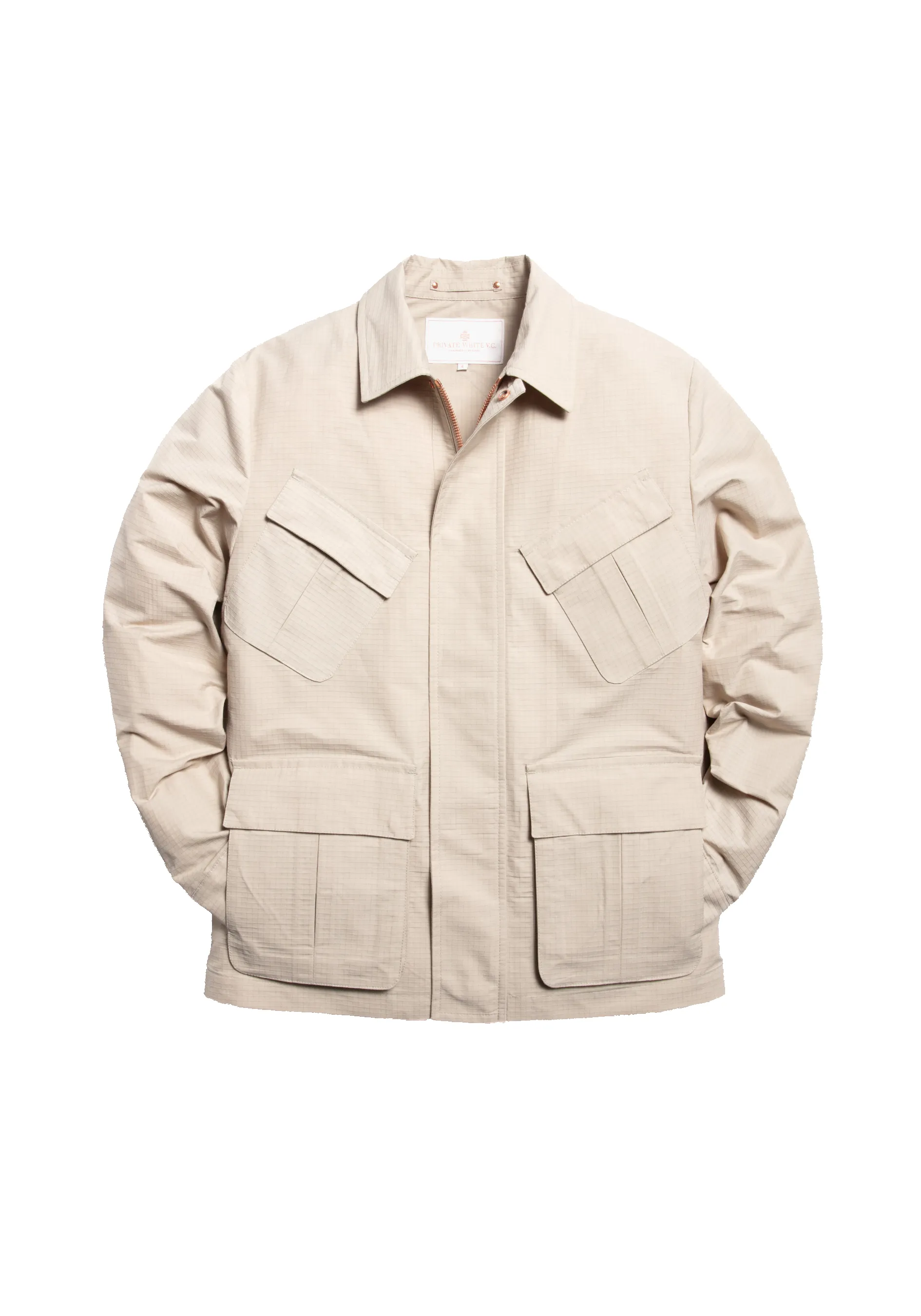 The Fitzrovia Field Jacket - Alabaster sold by Private White V.C. product image thumbnail 2