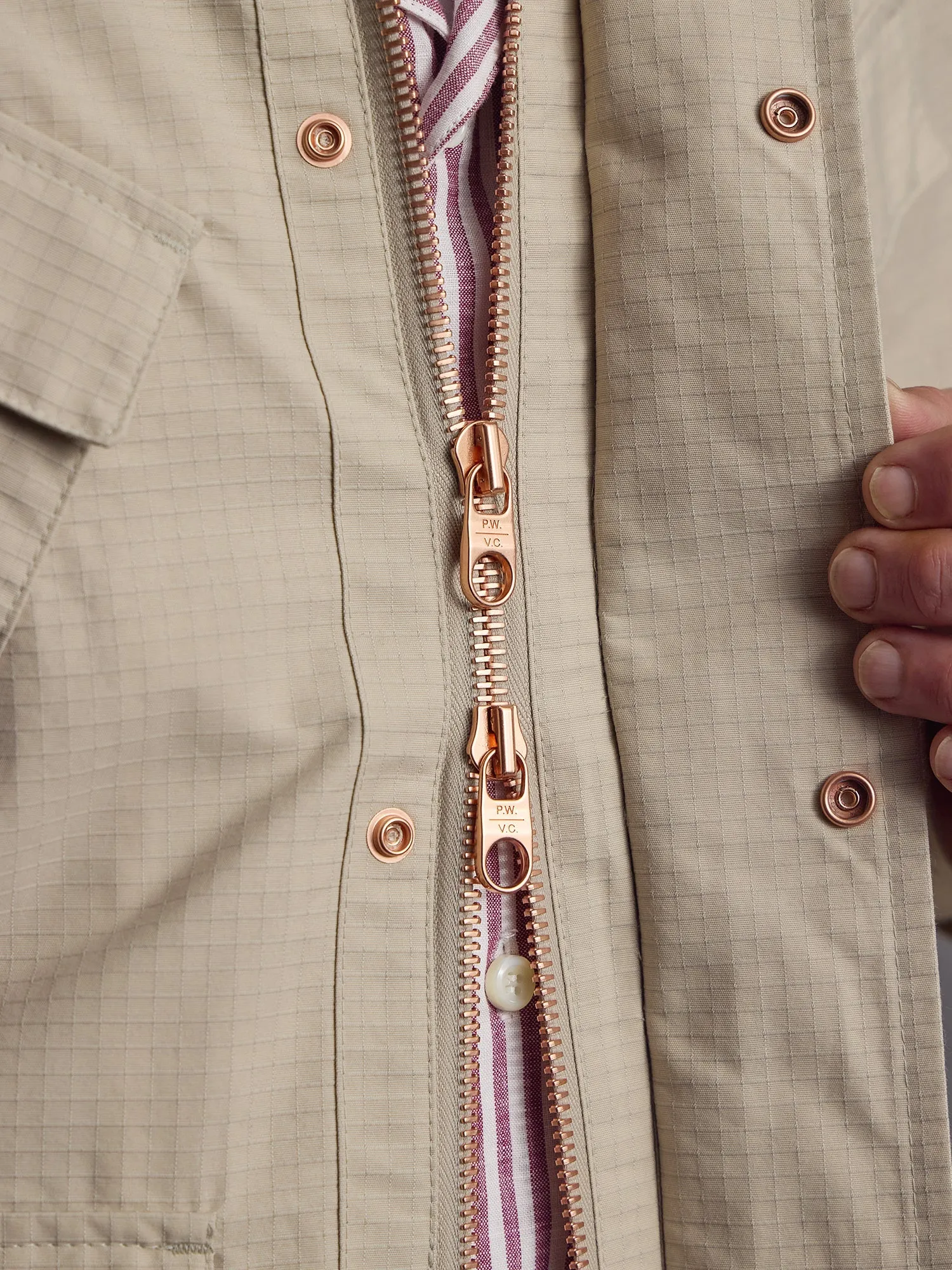 The Fitzrovia Field Jacket - Alabaster sold by Private White V.C. product image thumbnail 4