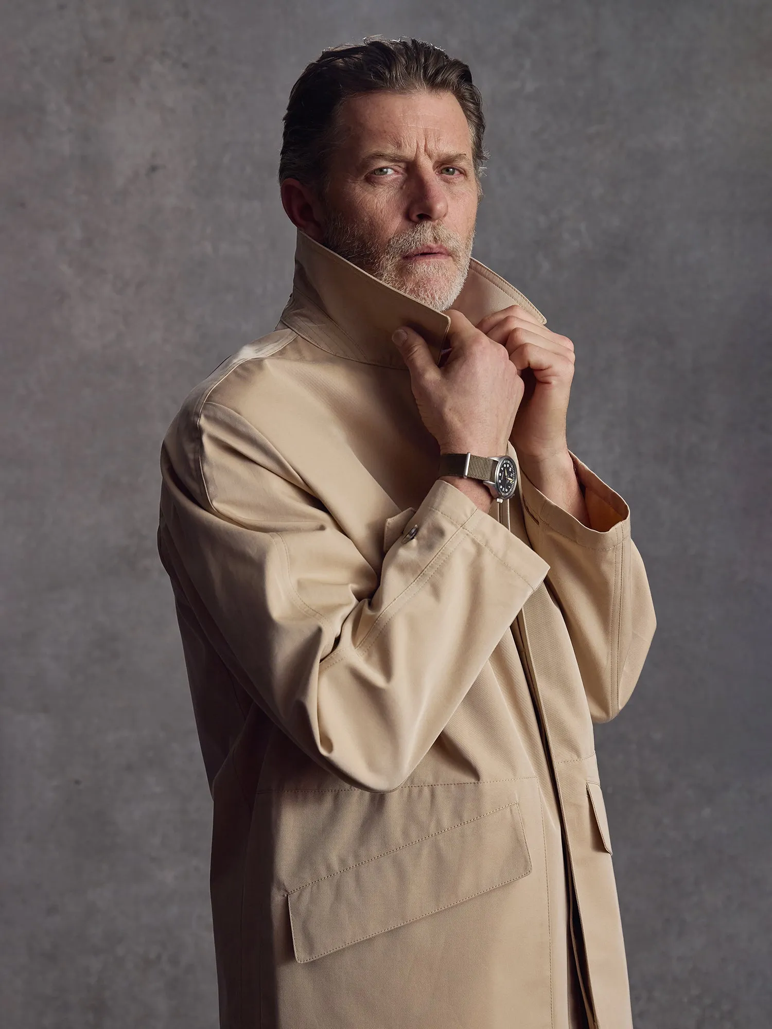 The Drizzle Mac - Sand sold by Private White V.C. product image thumbnail 4