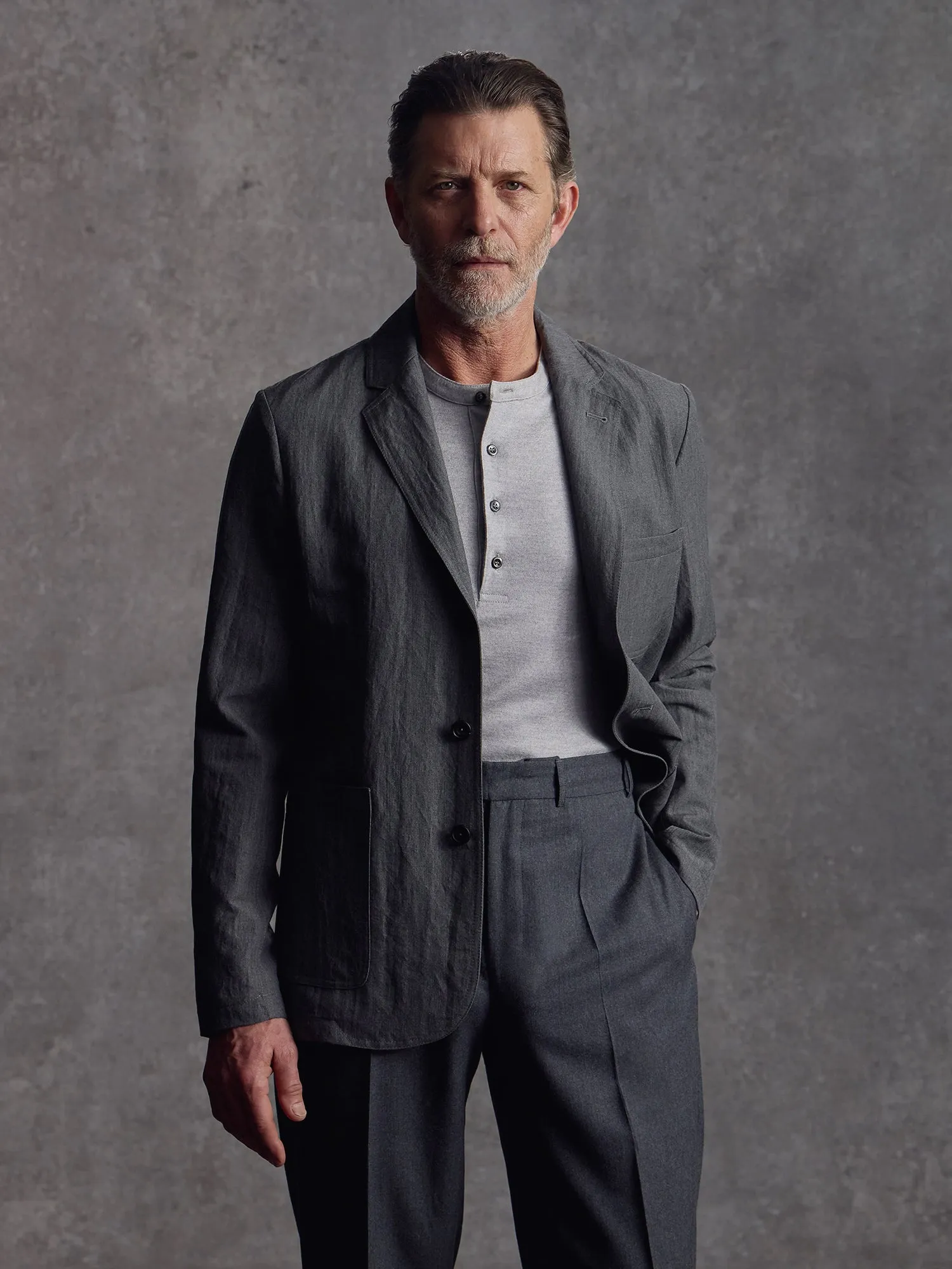 The Belgravia Blazer - Cobble Grey sold by Private White V.C. product image thumbnail 5