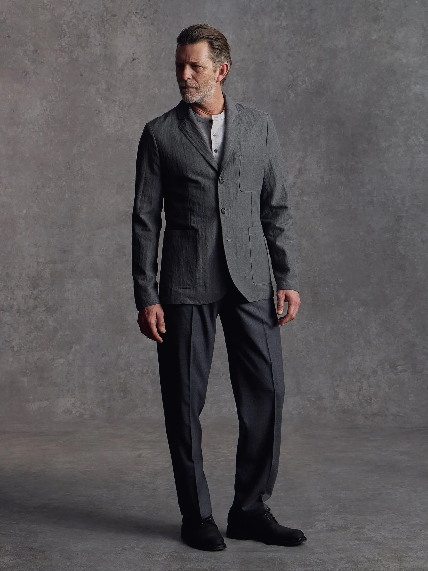 The Belgravia Blazer - Cobble Grey sold by Private White V.C. product image thumbnail 4