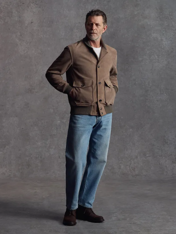 The Stealth Bomber - Taupe Suede sold by Private White V.C.