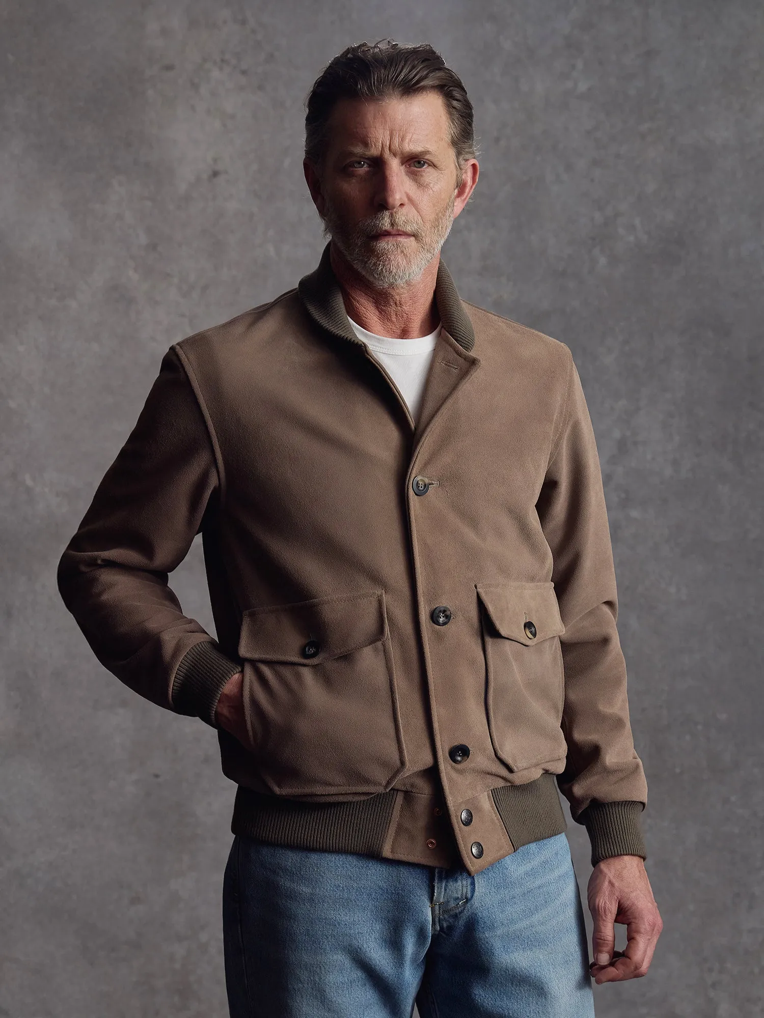 The Stealth Bomber - Taupe Suede sold by Private White V.C. product image thumbnail 5