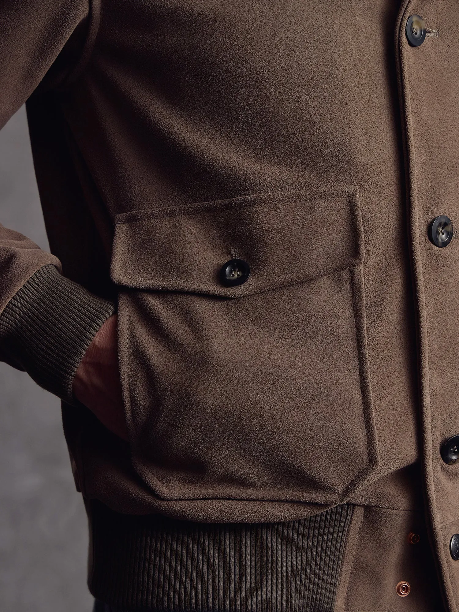 The Stealth Bomber - Taupe Suede sold by Private White V.C. product image thumbnail 4