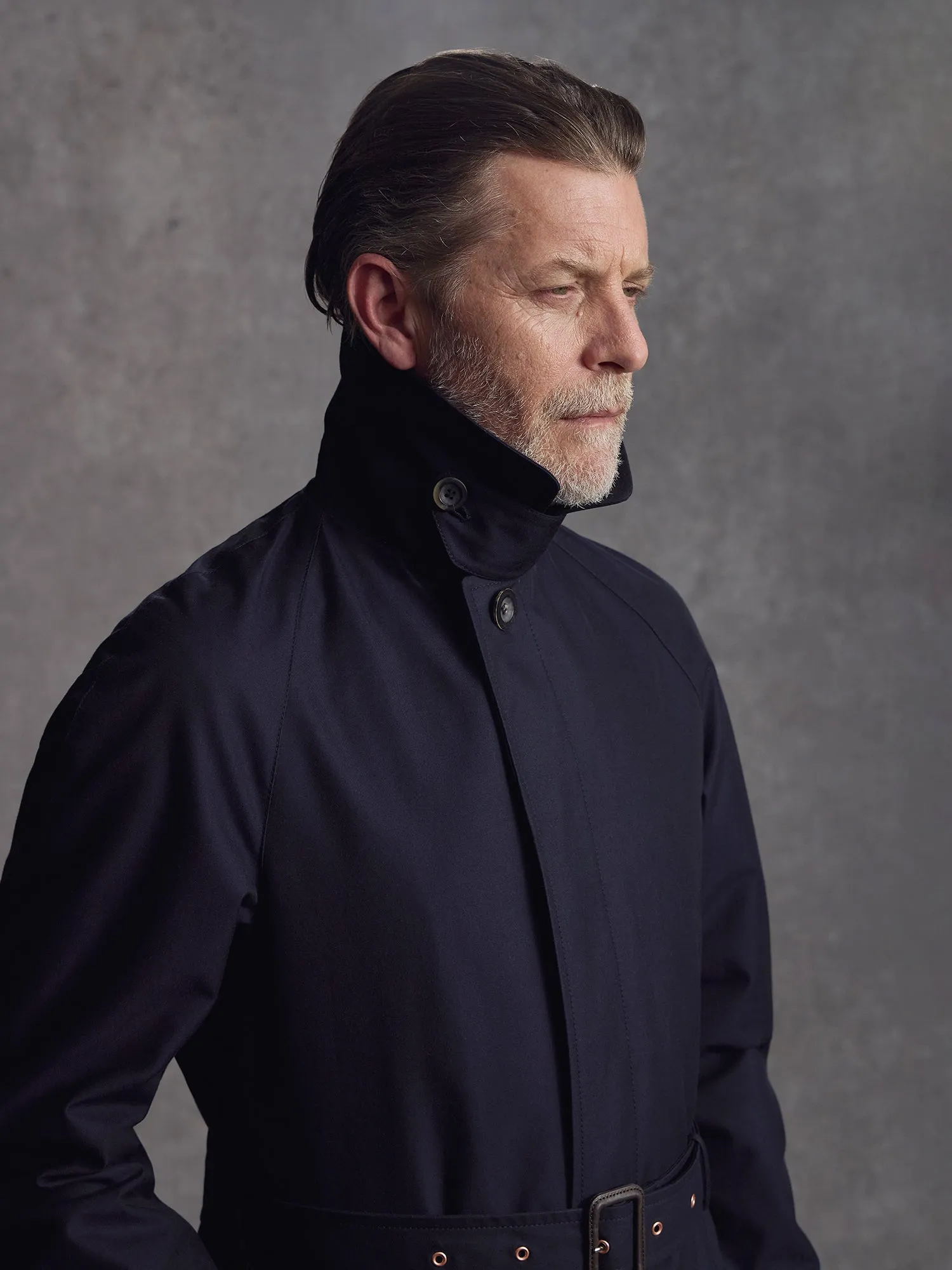 The Honey Trap Trench - Navy sold by Private White V.C. product image thumbnail 3