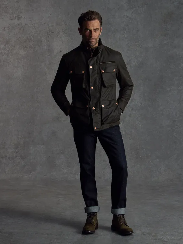 The Belgravia Biker - Olive sold by Private White V.C.