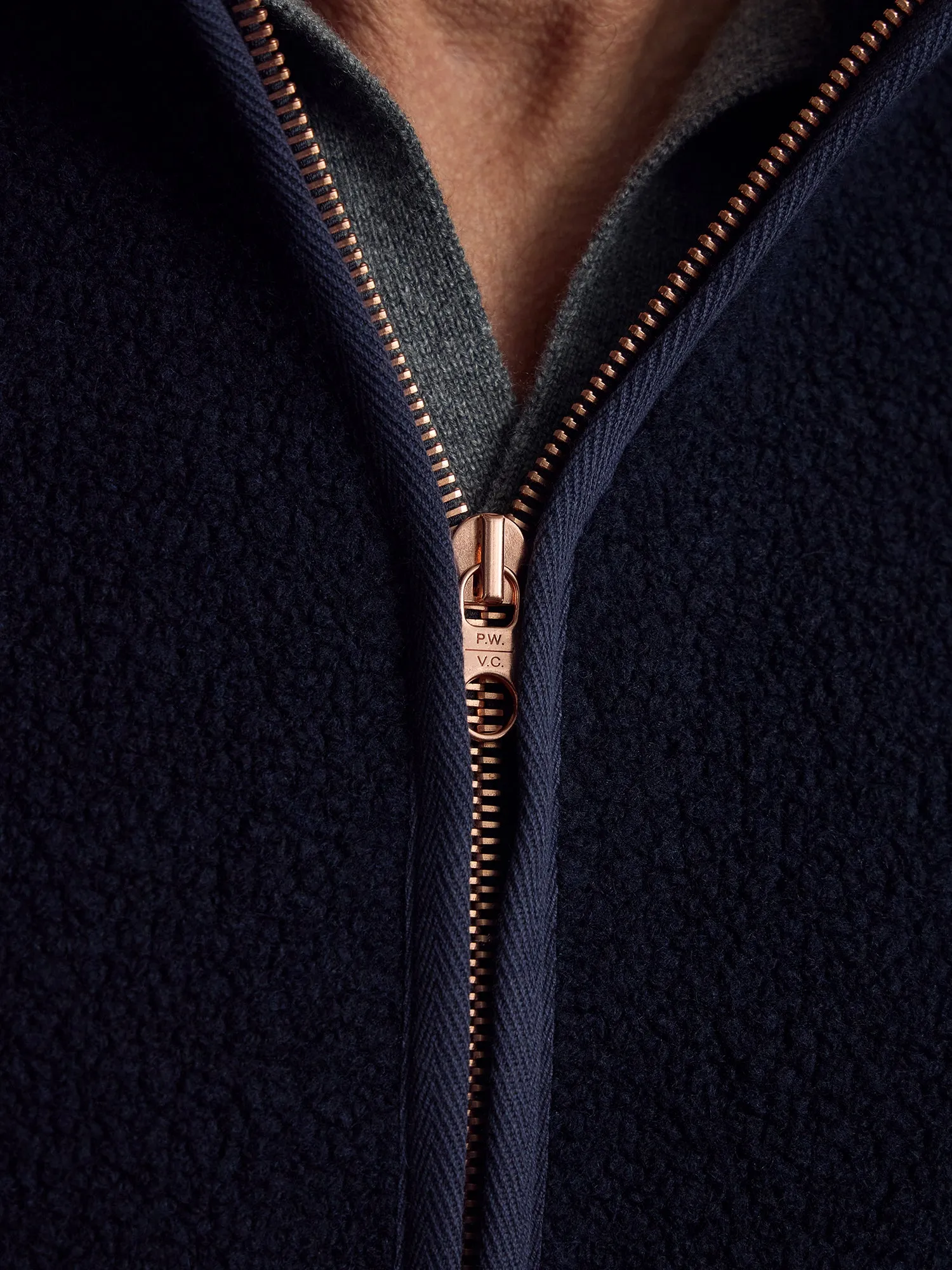 The Vanguard Fleece - Ink sold by Private White V.C. product image thumbnail 3