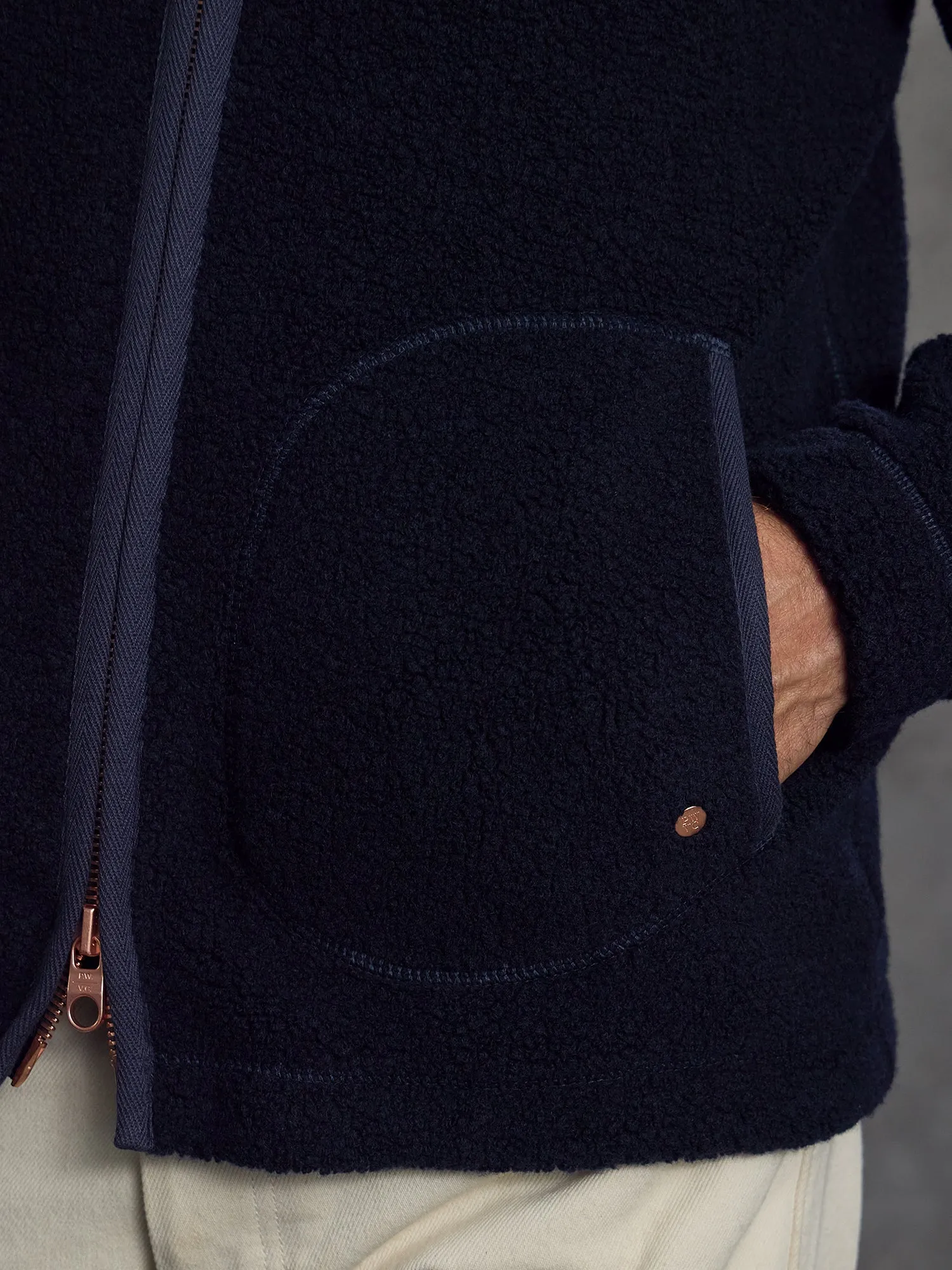 The Vanguard Fleece - Ink sold by Private White V.C. product image thumbnail 5