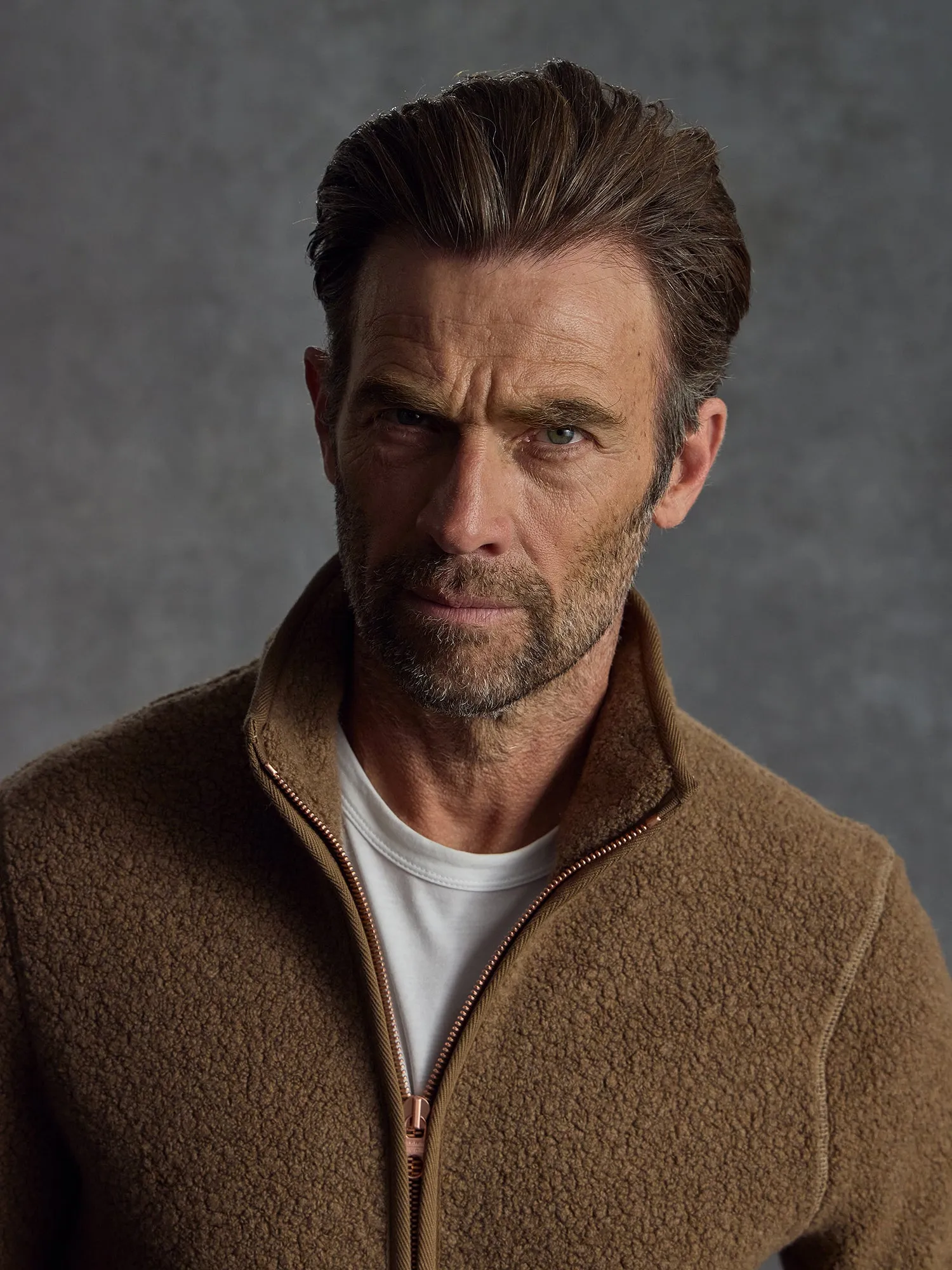 The Vanguard Fleece - Pebble sold by Private White V.C. product image thumbnail 5