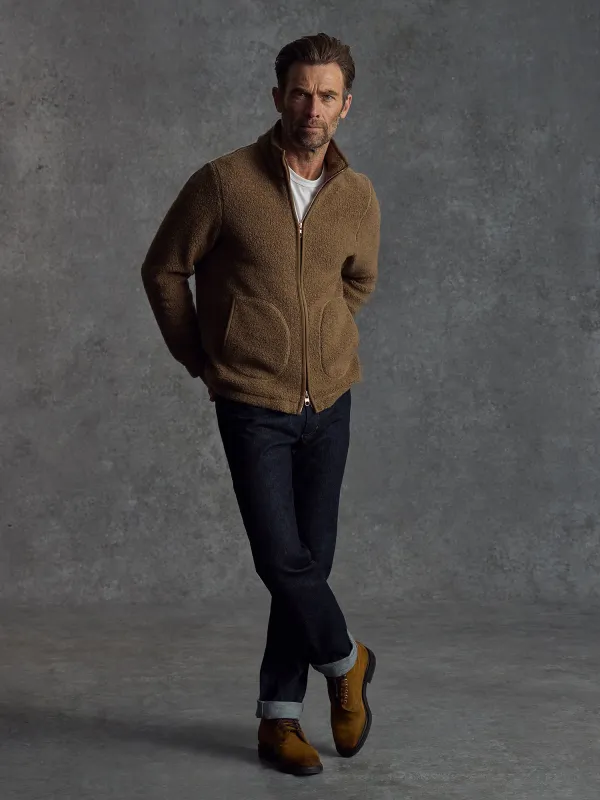 The Vanguard Fleece - Pebble sold by Private White V.C.