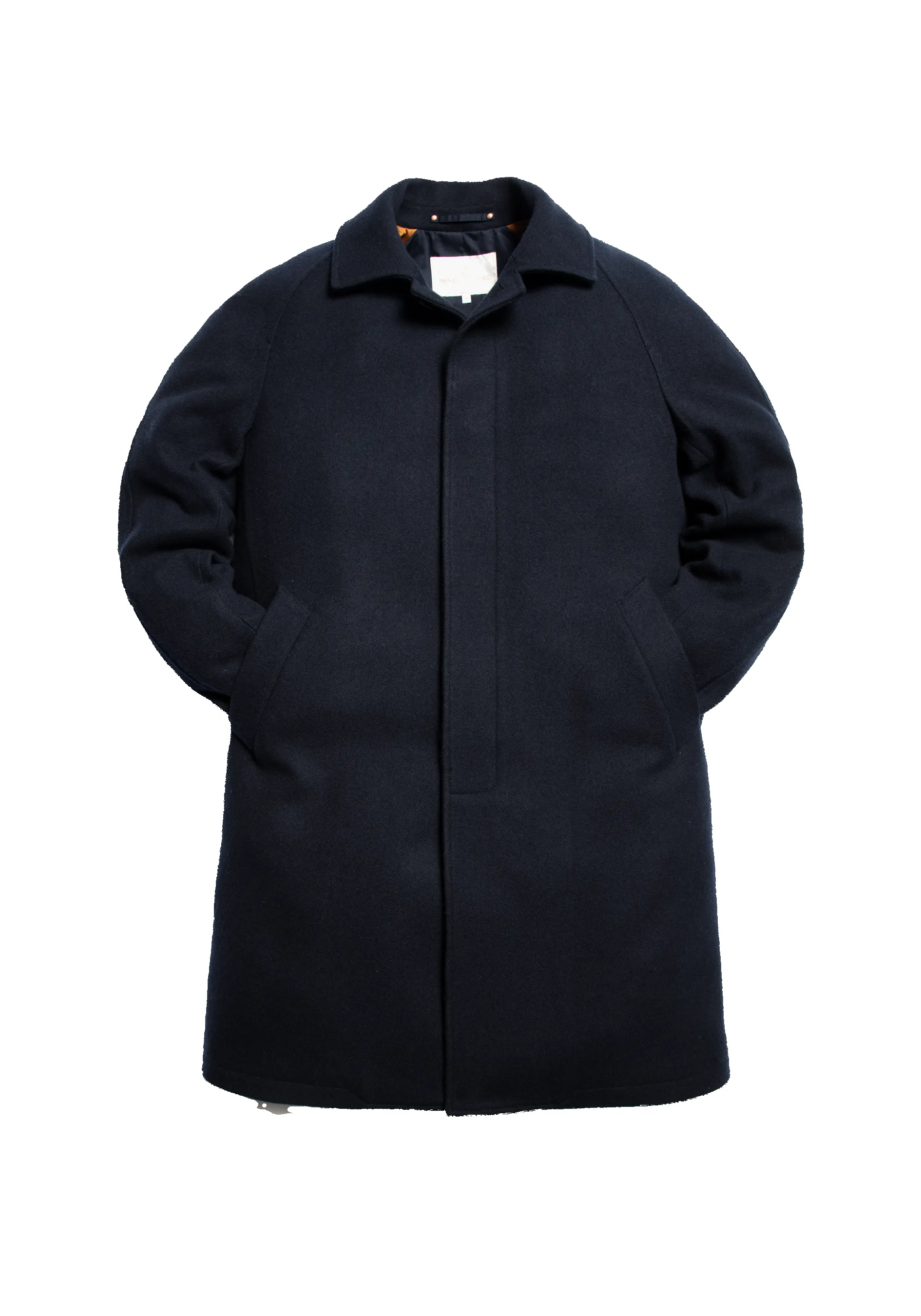 The Woollen Crew Coat - Navy sold by Private White V.C. product image thumbnail 2