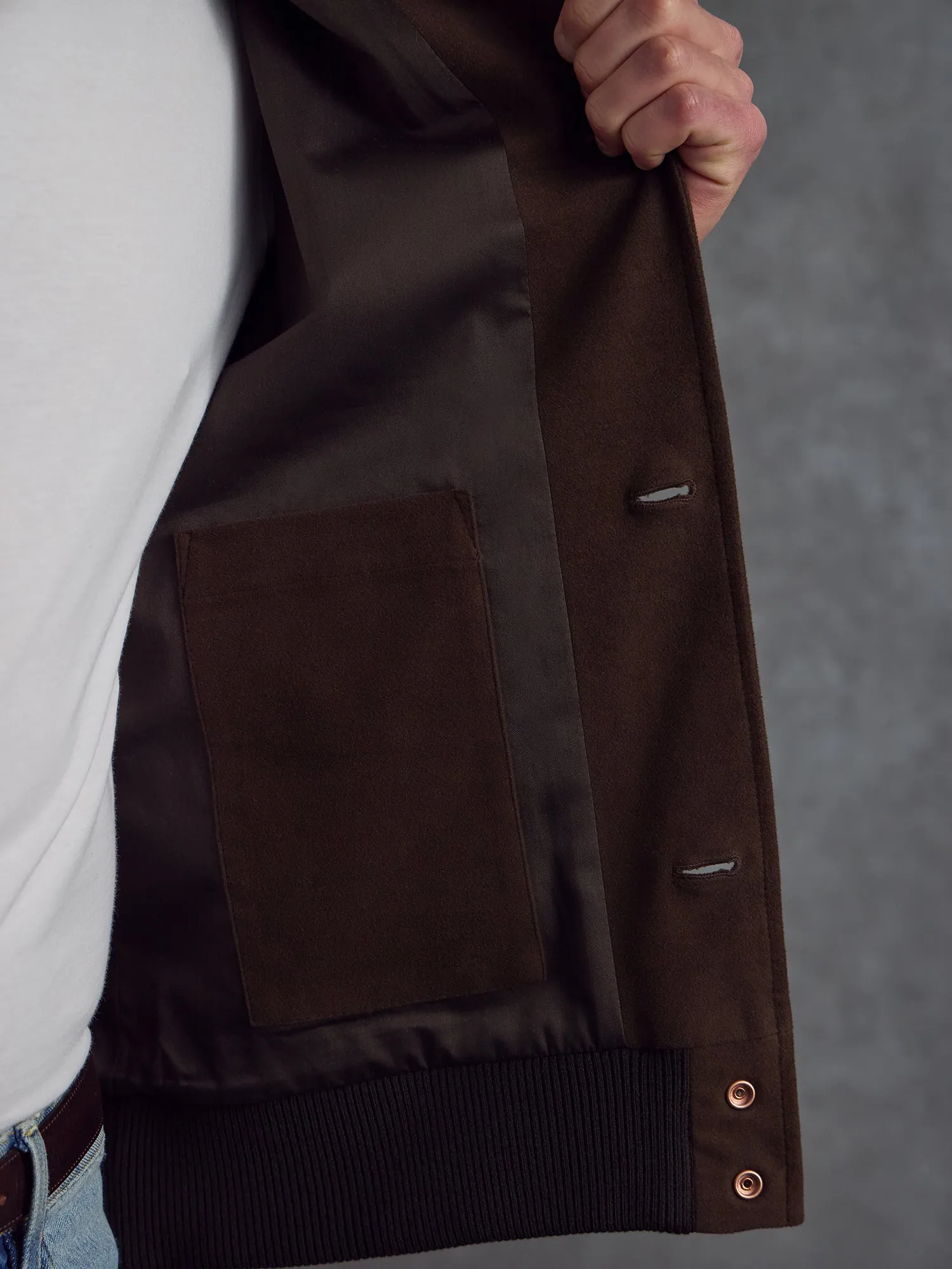 The Moleskin Bomber - Brown sold by Private White V.C. product image thumbnail 4