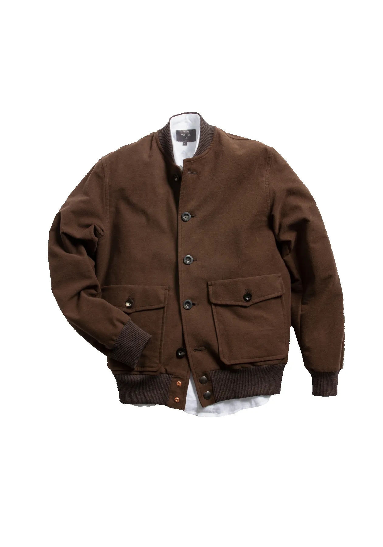 The Moleskin Bomber - Brown sold by Private White V.C. product image thumbnail 2