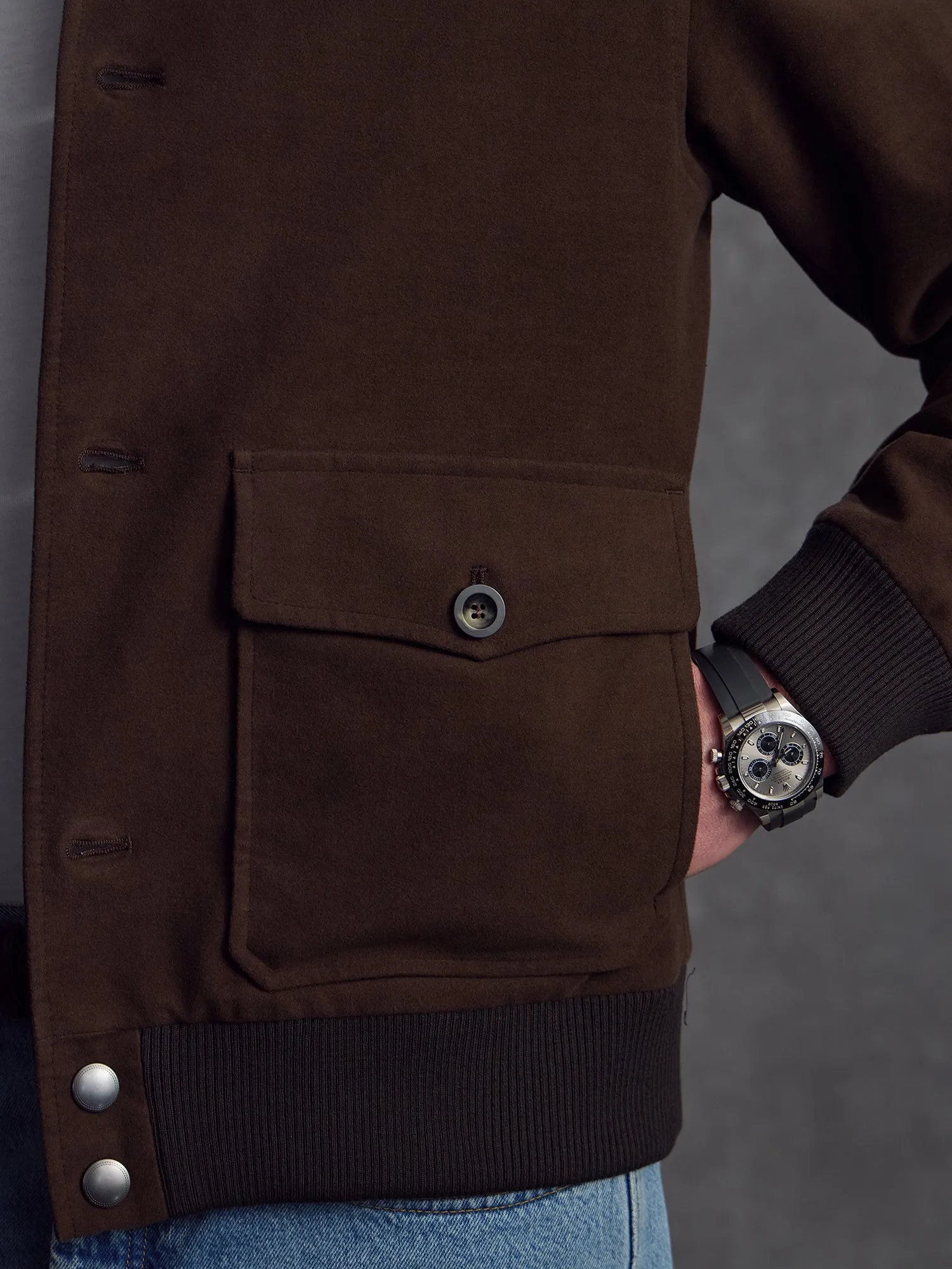 The Moleskin Bomber - Brown sold by Private White V.C. product image thumbnail 3