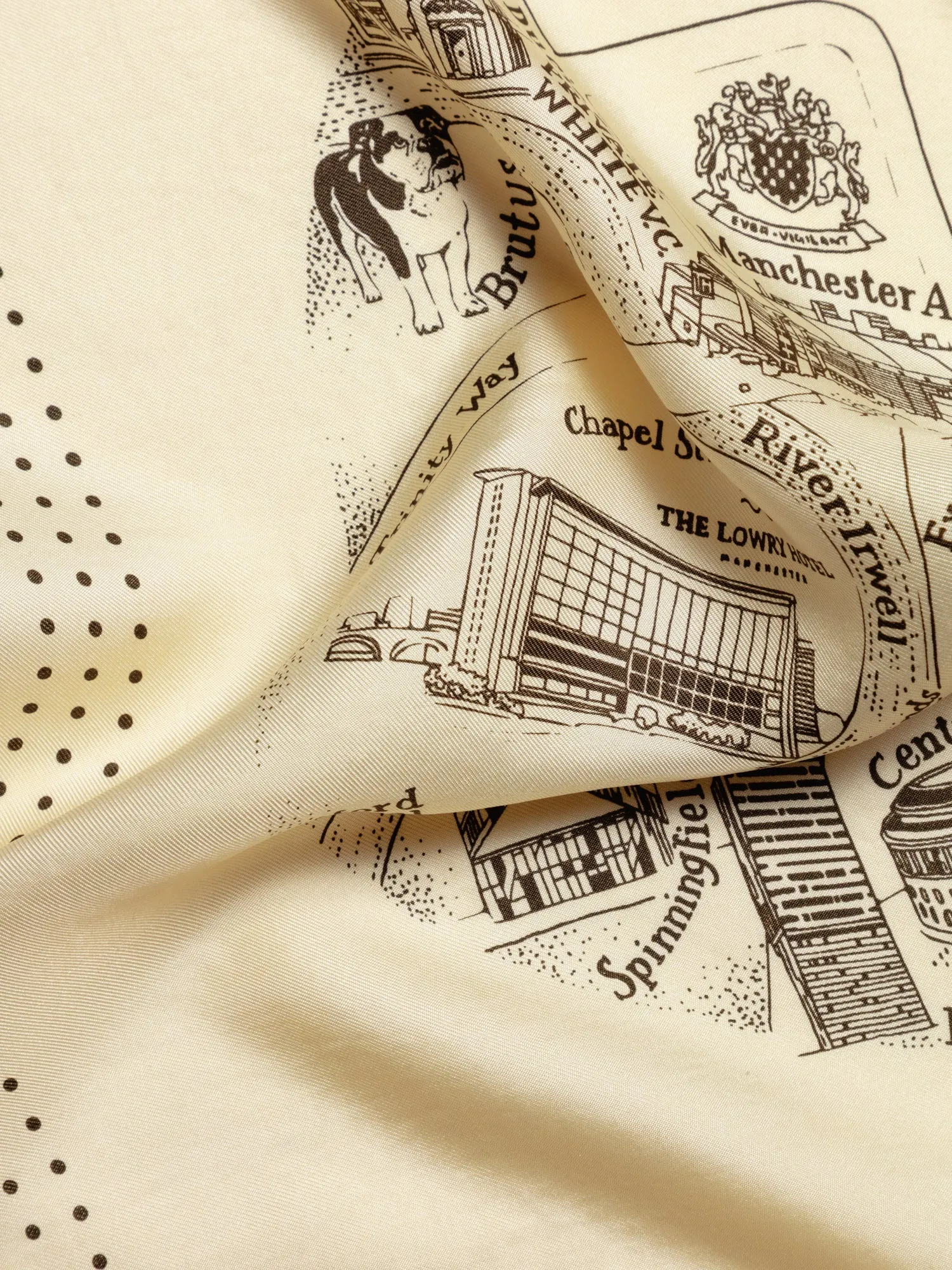 The Manchester Silk Scarf - Alabaster sold by Private White V.C. product image thumbnail 4