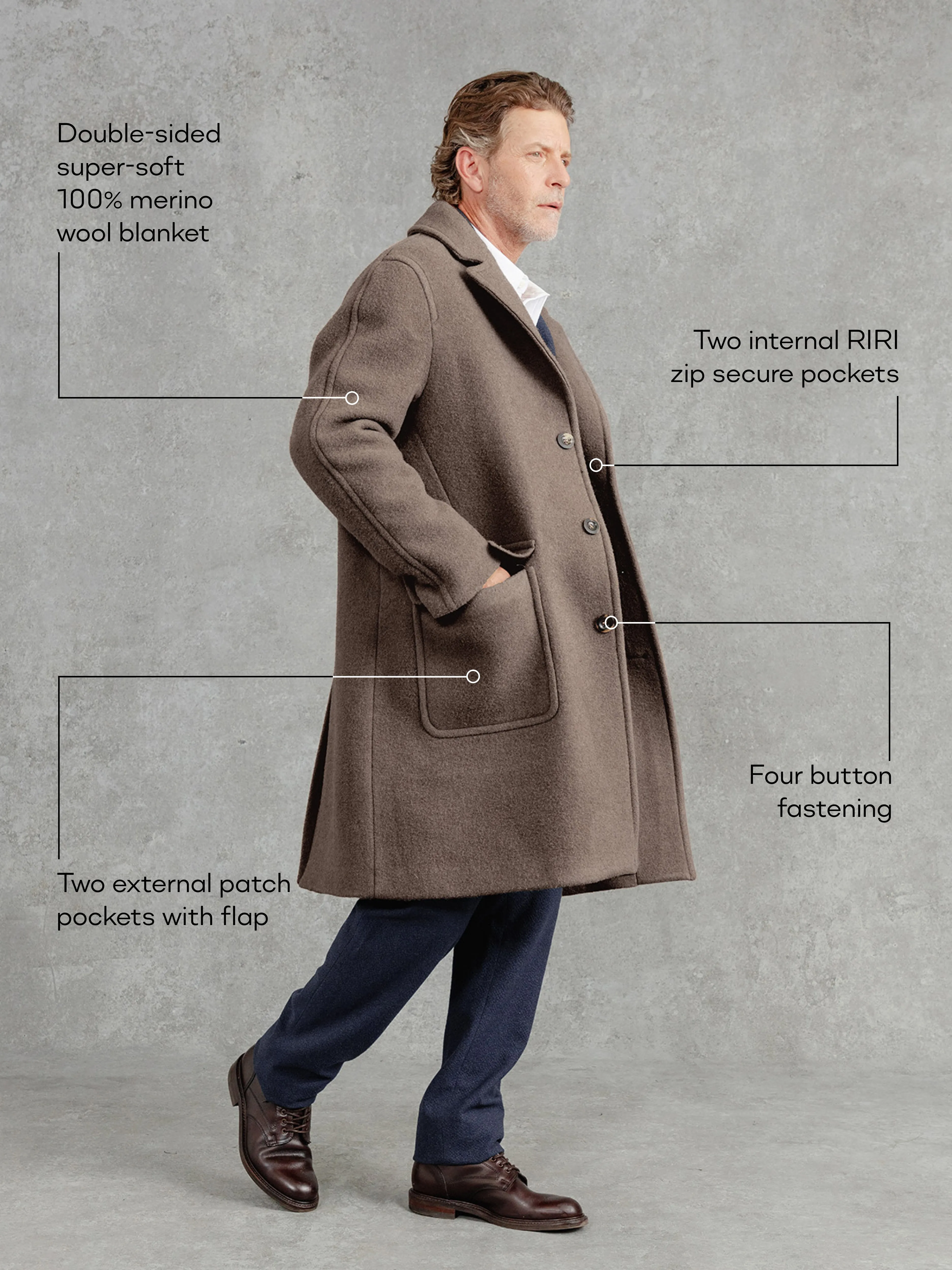 The Lowry Cuddler - Pebble sold by Private White V.C. product image thumbnail 2