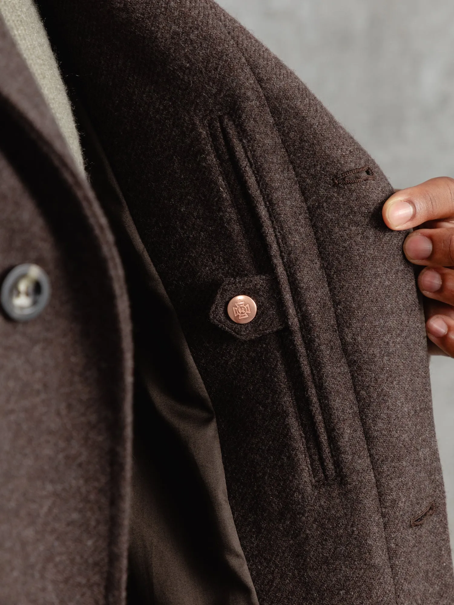 The Salford Succession Coat - Bark sold by Private White V.C. product image thumbnail 5