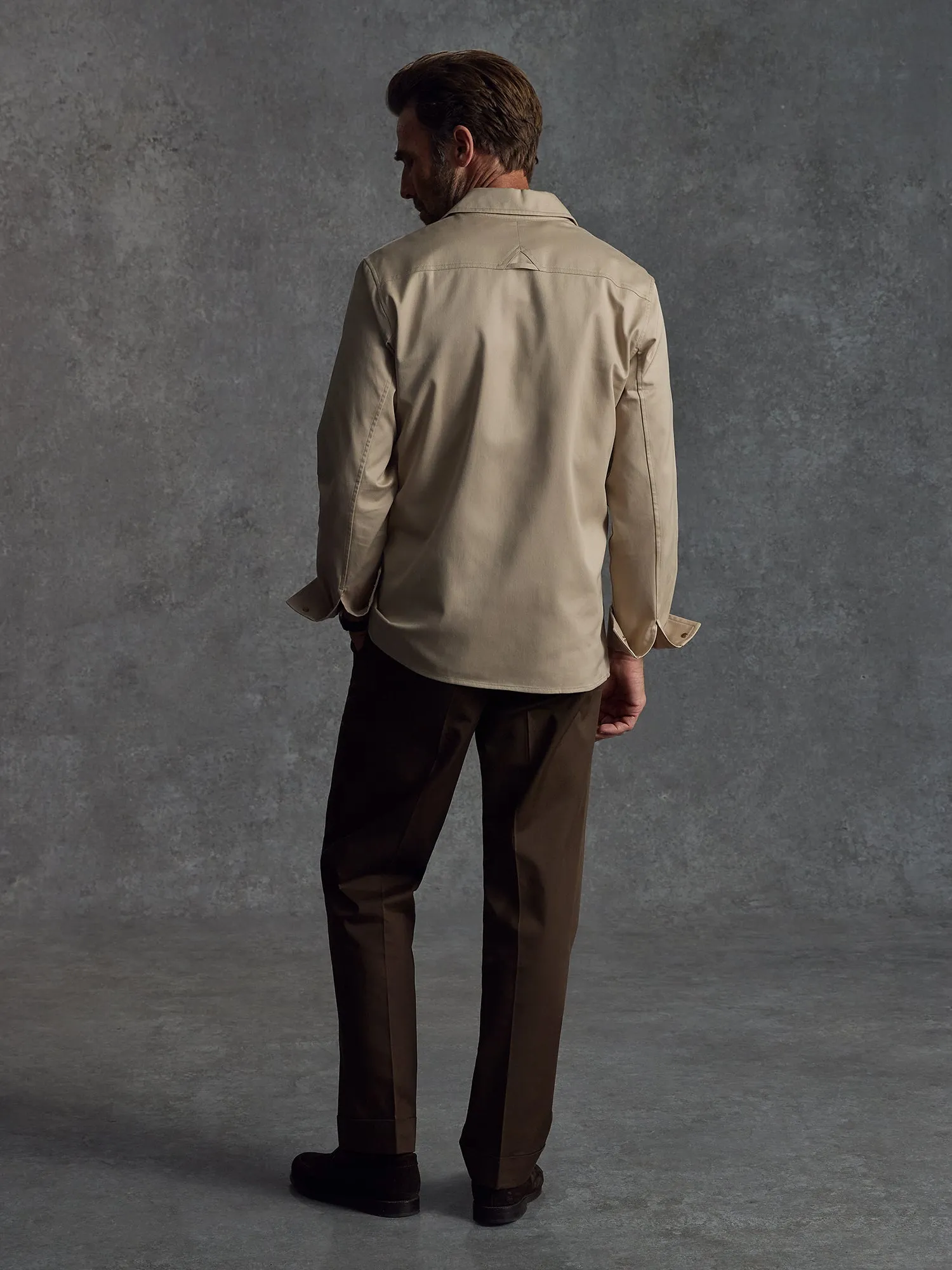 The Demob Shirt - Cotton Sand sold by Private White V.C. product image thumbnail 4