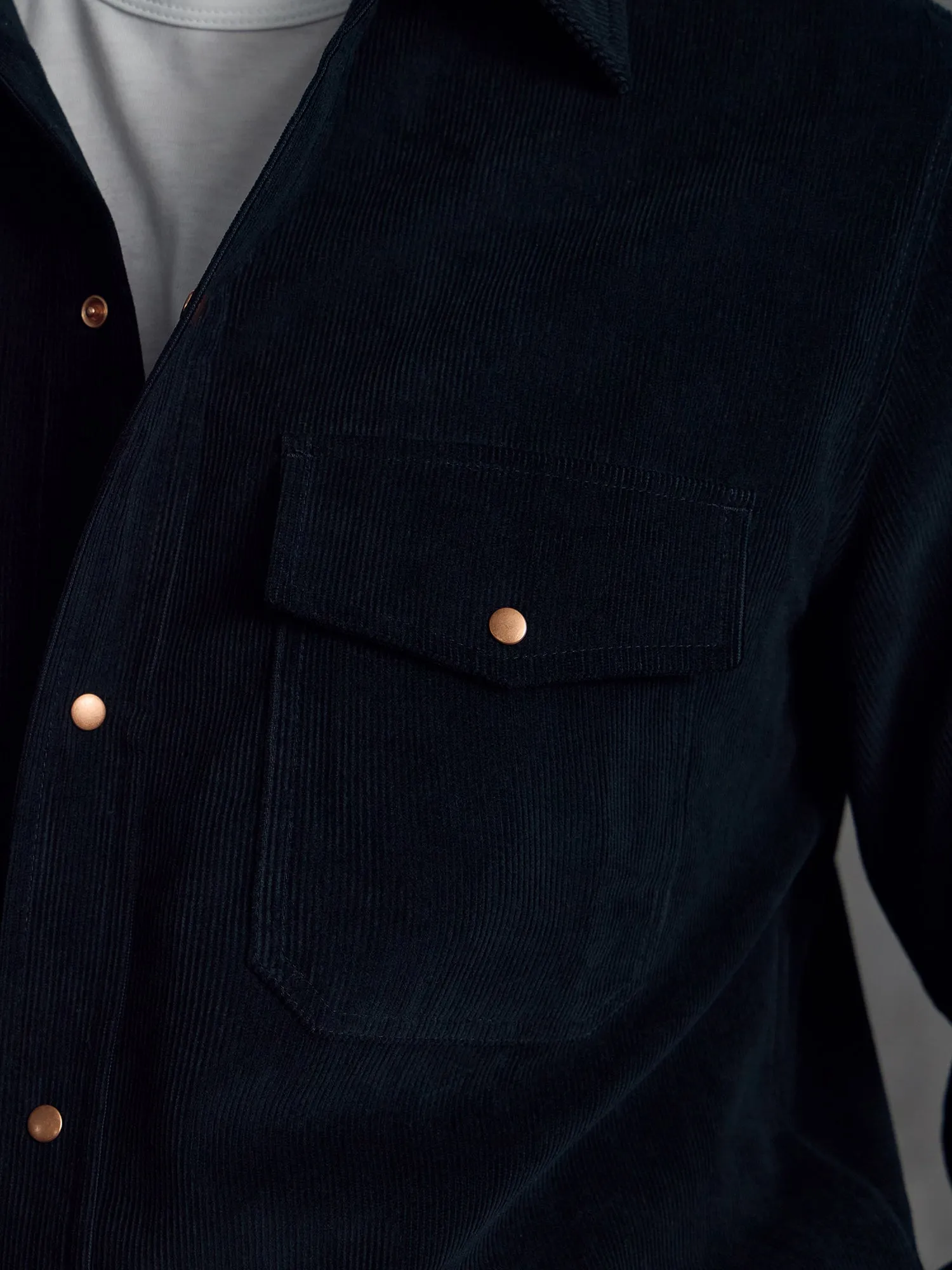 The Demob Shirt - Ink sold by Private White V.C. product image thumbnail 3