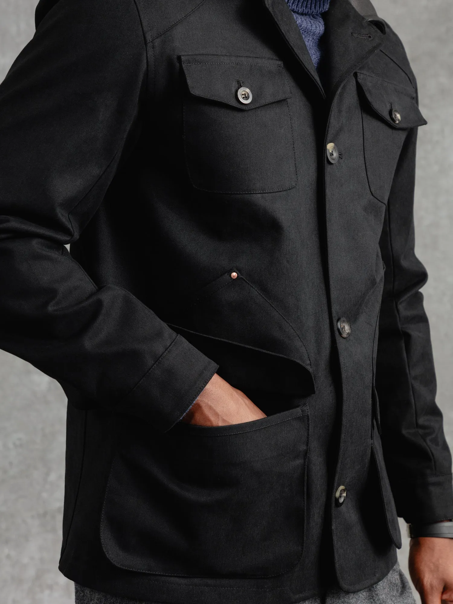 The Pocket Jacket - Ivory Black sold by Private White V.C. product image thumbnail 4