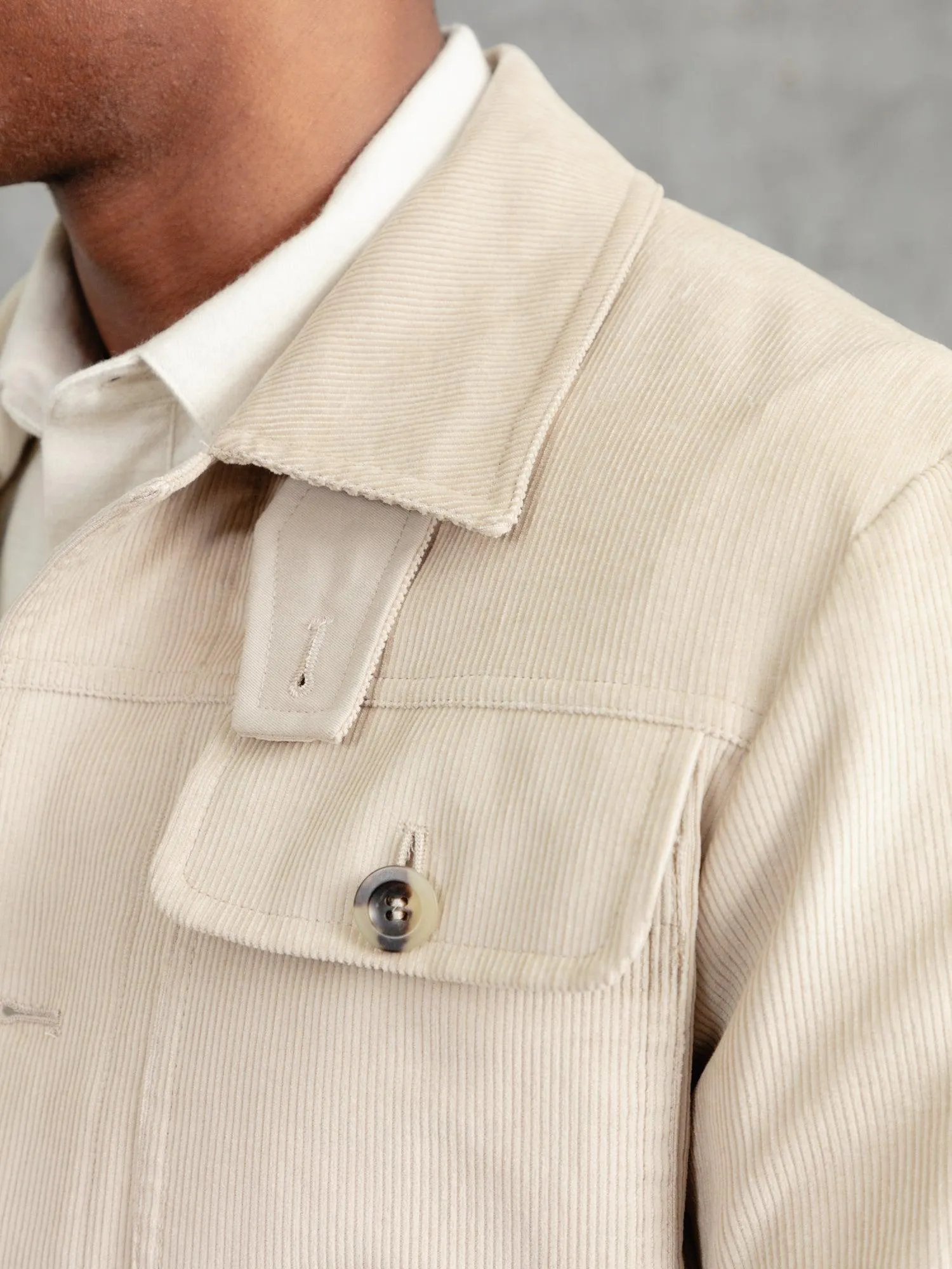 The Cord Pocket Jacket - Alabaster sold by Private White V.C. product image thumbnail 4