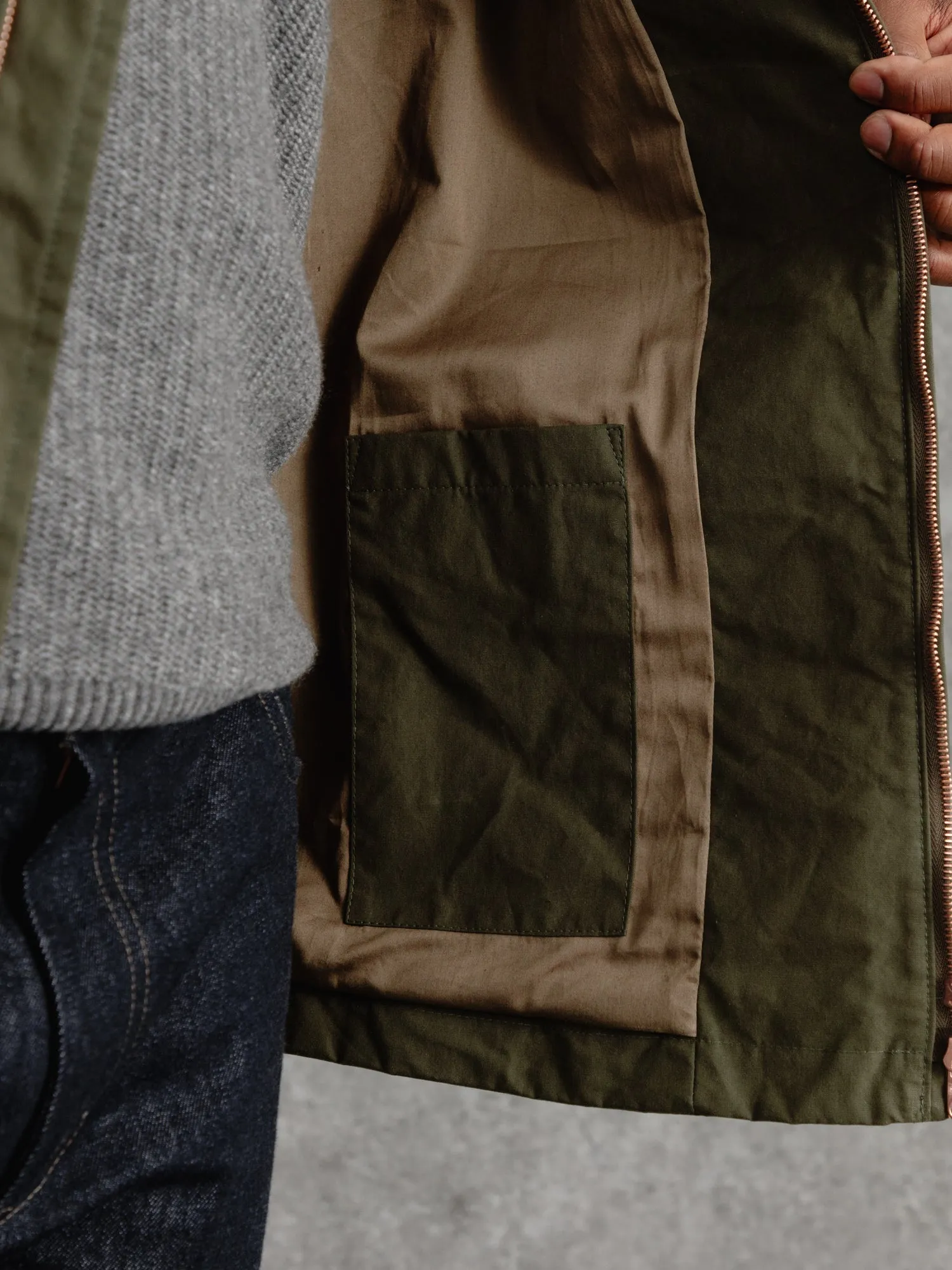 The Casual Wax Jacket - Olive sold by Private White V.C. product image thumbnail 5