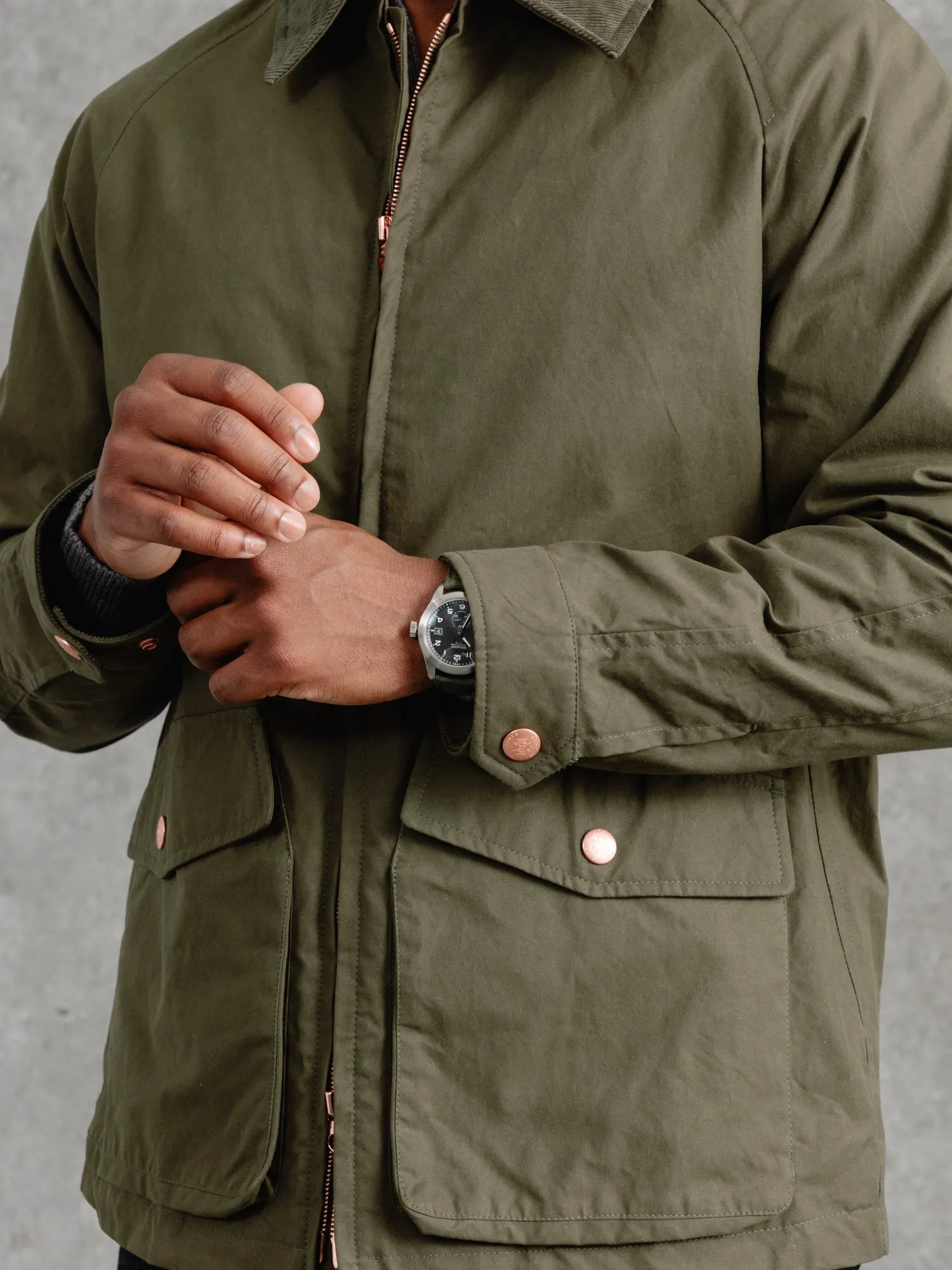 The Casual Wax Jacket - Olive sold by Private White V.C. product image thumbnail 4