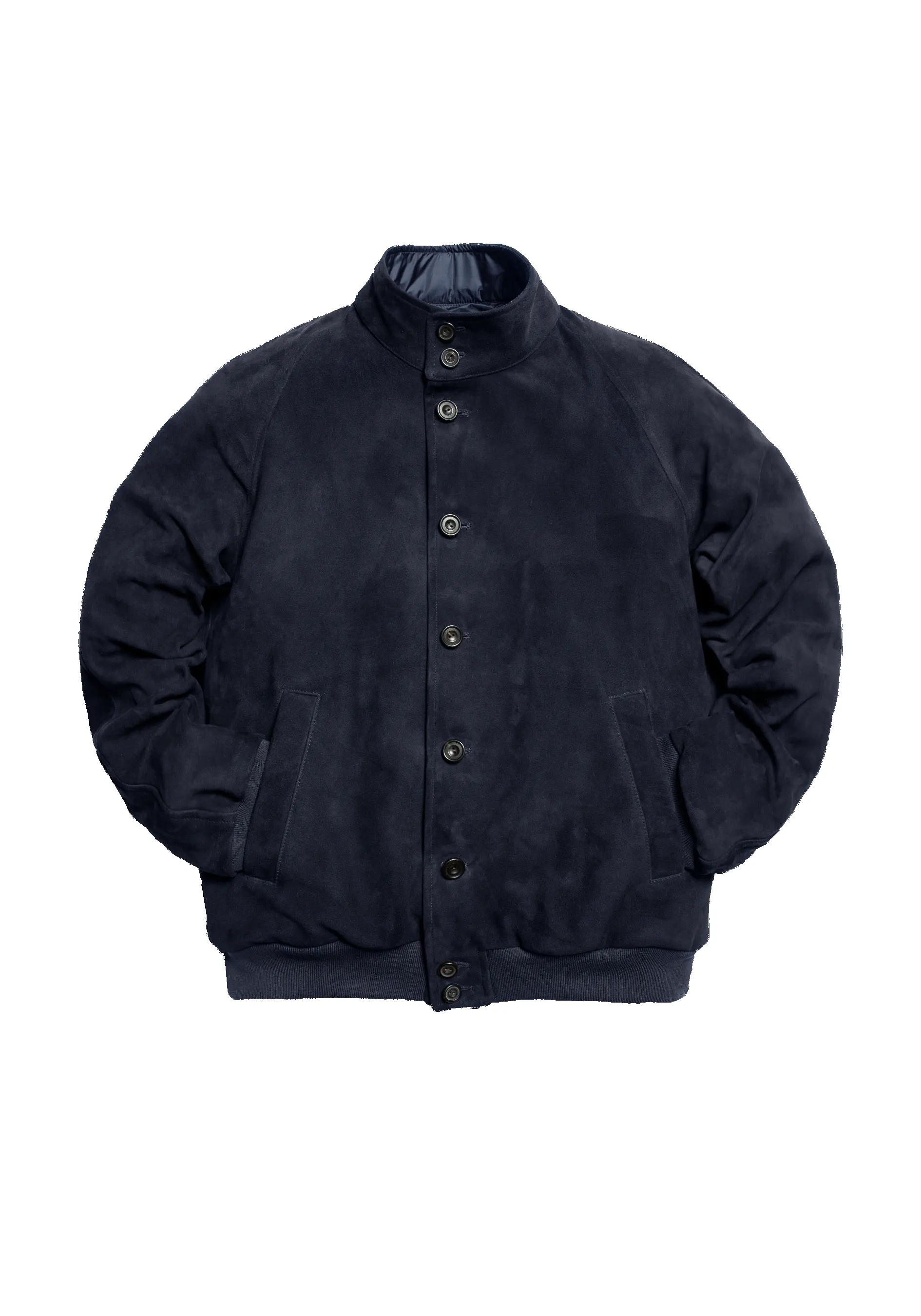 The PS Reversible Suede Bomber - Navy sold by Private White V.C. product image thumbnail 3
