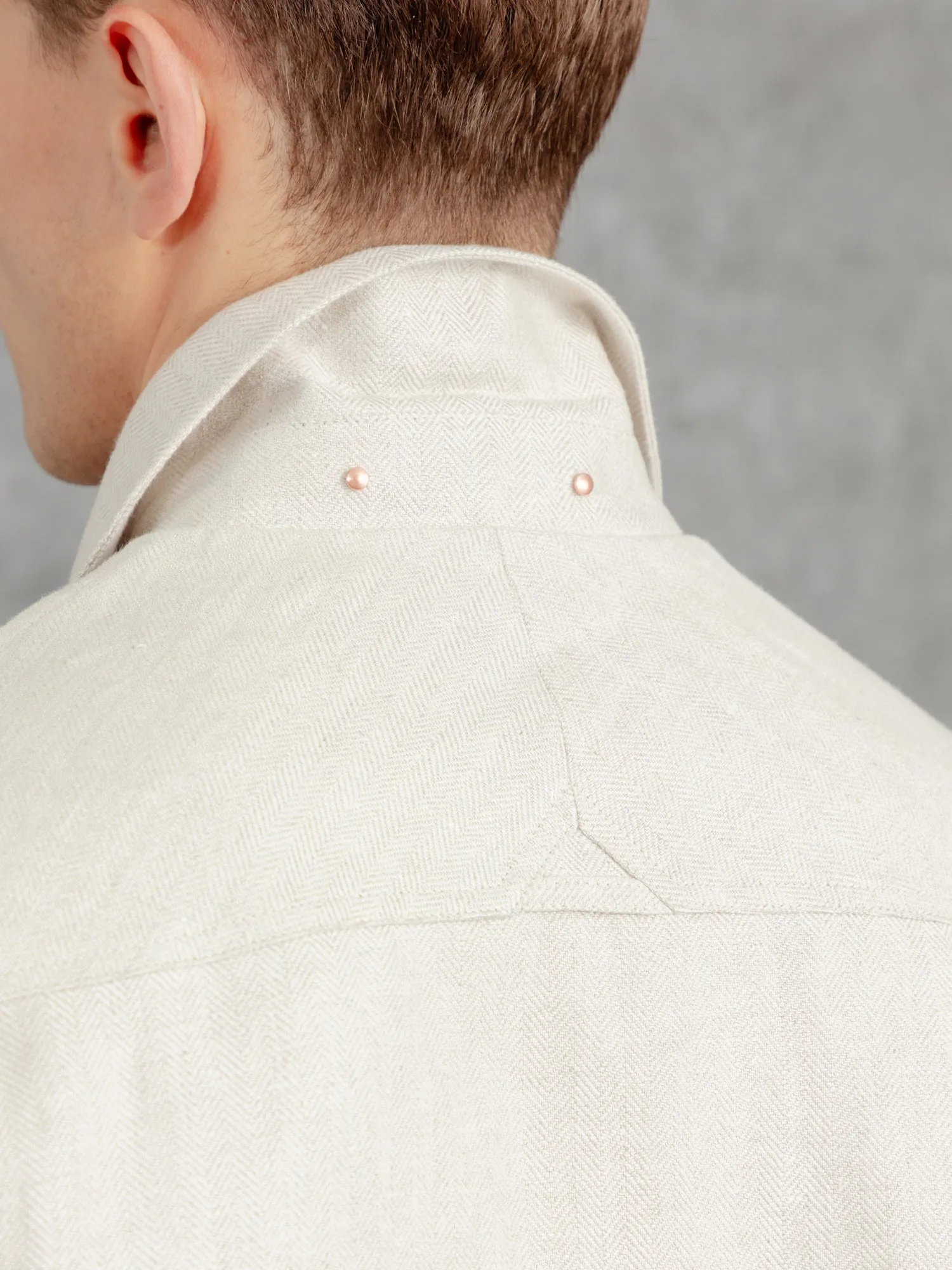 The Summer Tweed Bomber - Alabaster sold by Private White V.C. product image thumbnail 2
