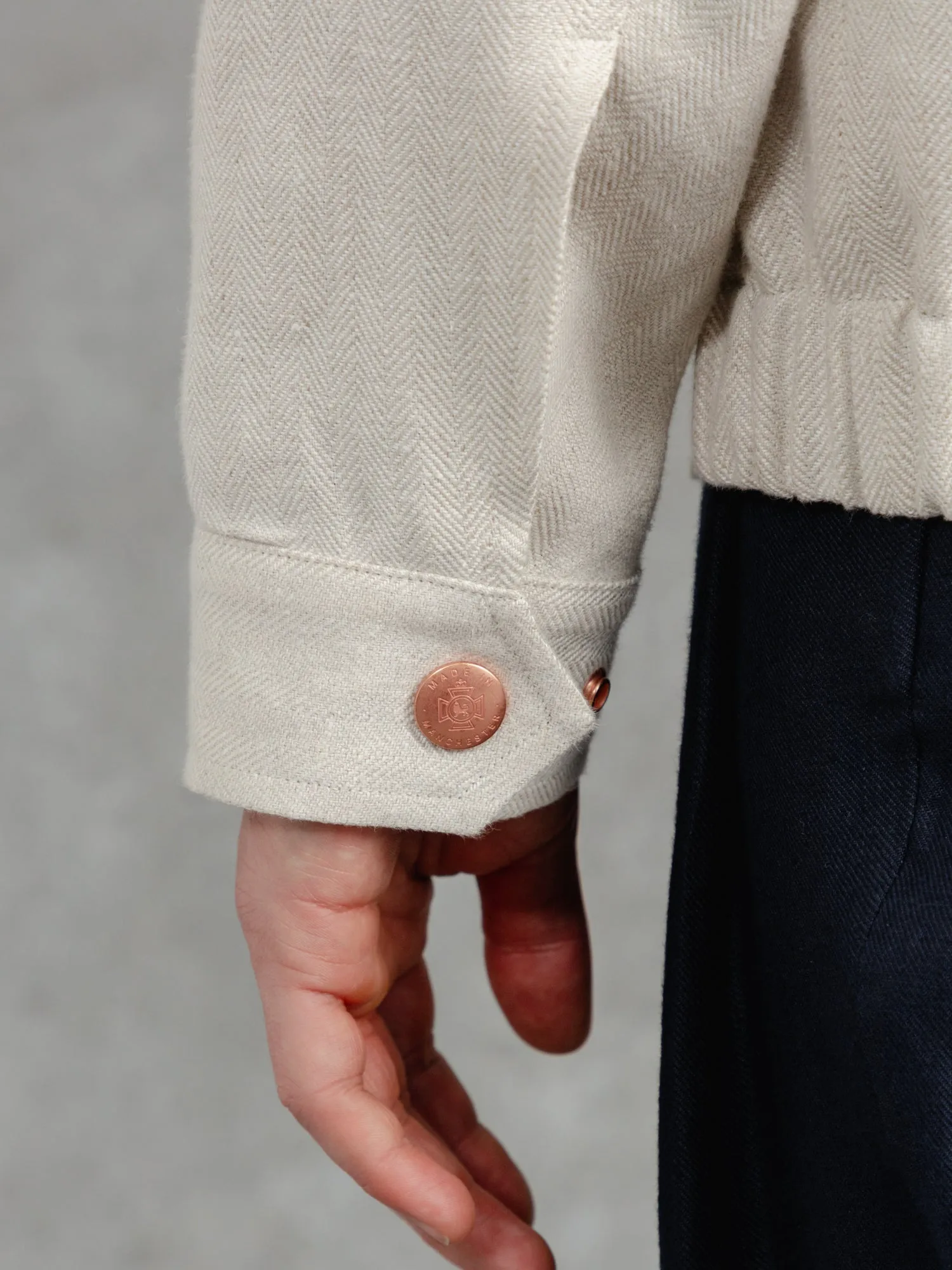 The Summer Tweed Bomber - Alabaster sold by Private White V.C. product image thumbnail 4
