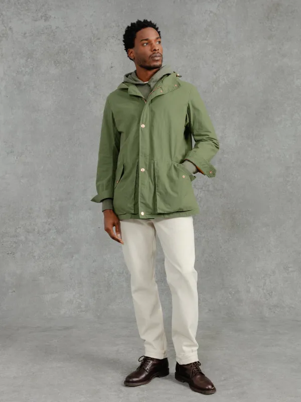 The Portobello Parka - Sage sold by Private White V.C.
