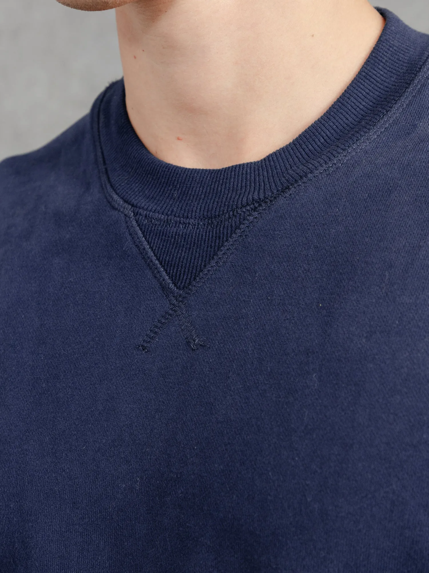 The PW Crew Neck Sweat 2.0 - Ink sold by Private White V.C. product image thumbnail 4