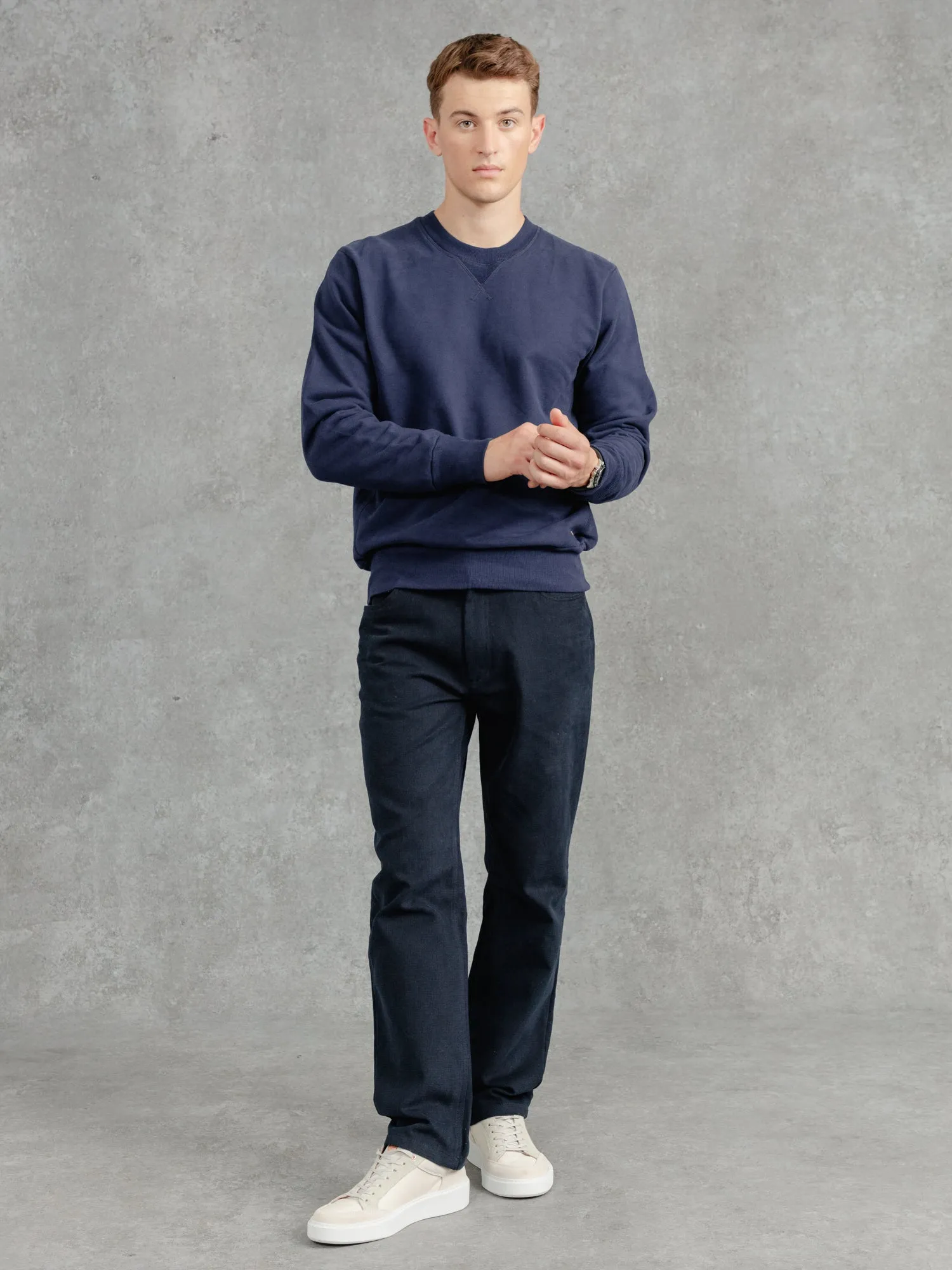 The PW Crew Neck Sweat 2.0 - Ink sold by Private White V.C.