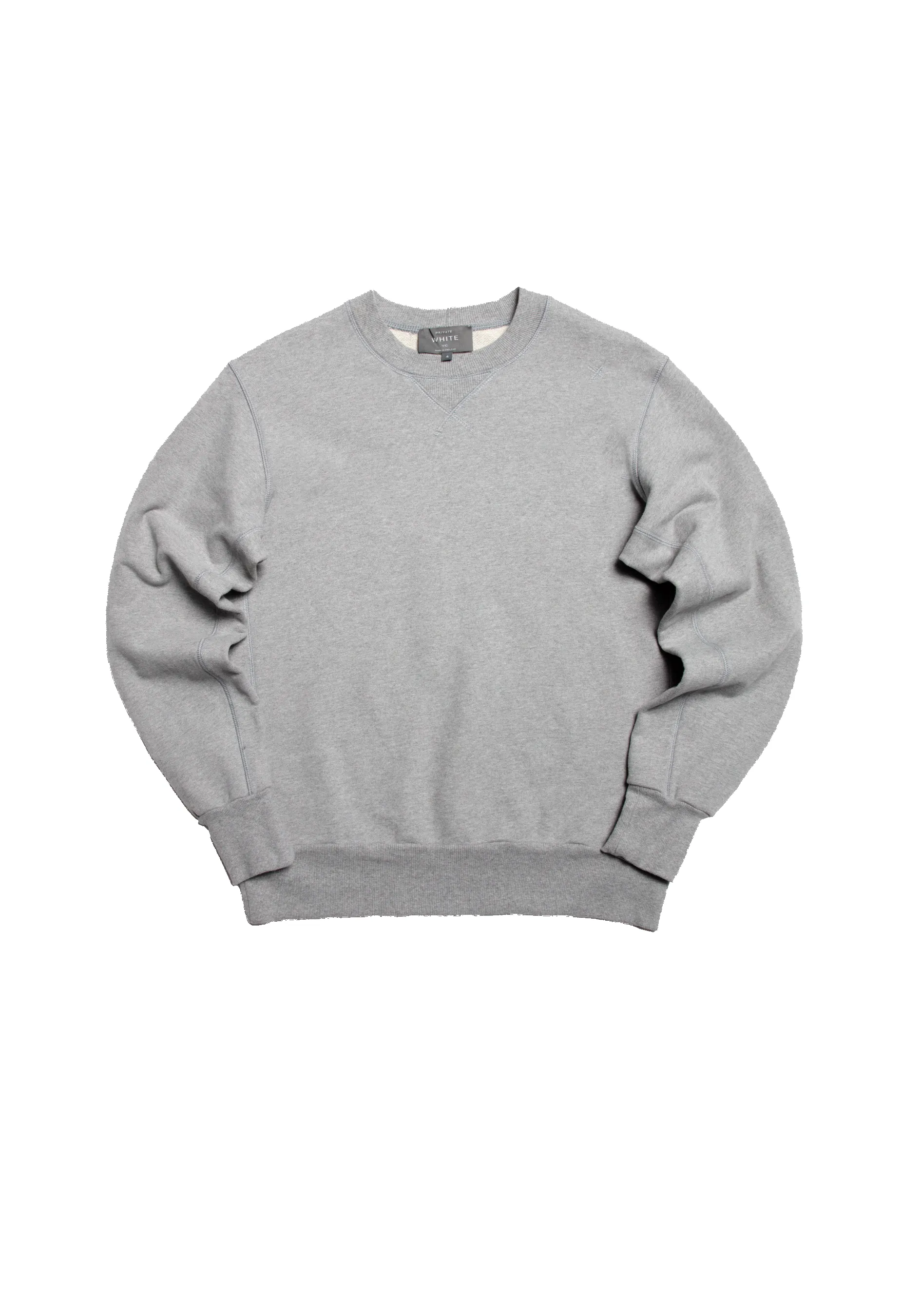 The PW Crew Neck Sweat 2.0 - Charcoal sold by Private White V.C. product image thumbnail 3